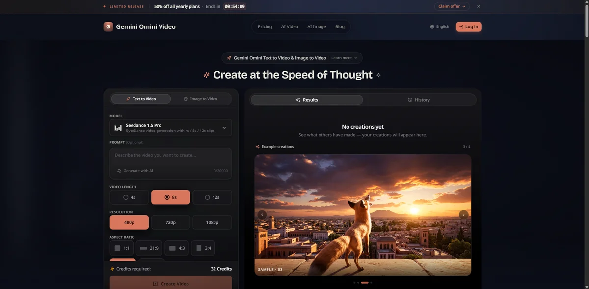 Gemini Omini Video - New AI Tool