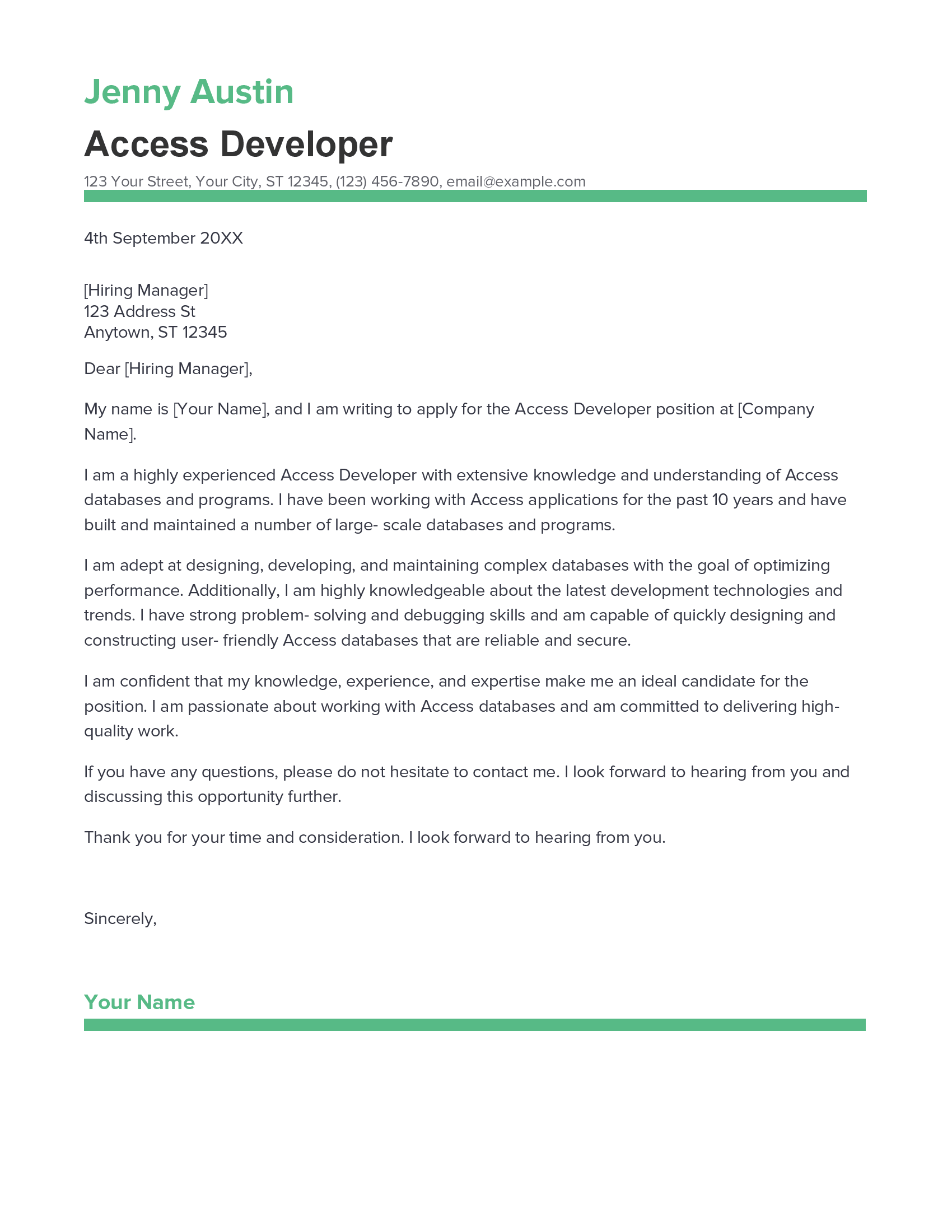 account assistant cover letter sample