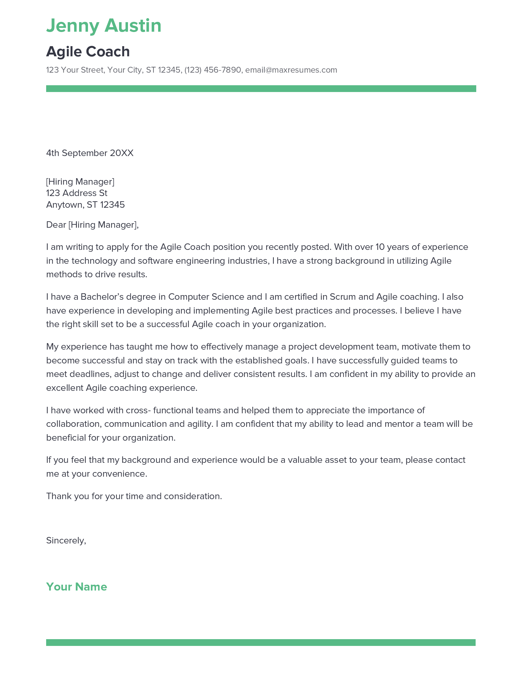 account assistant cover letter sample