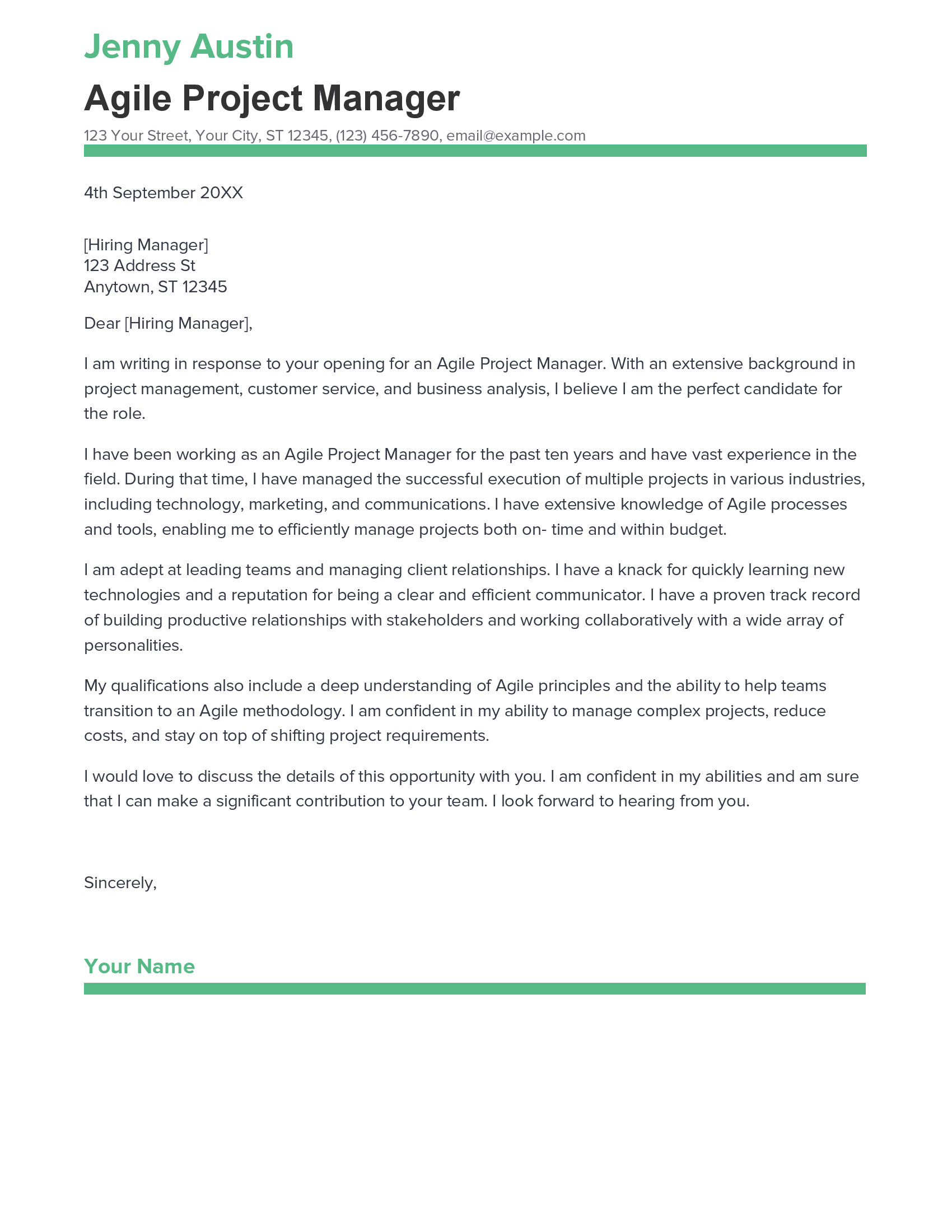 account assistant cover letter sample