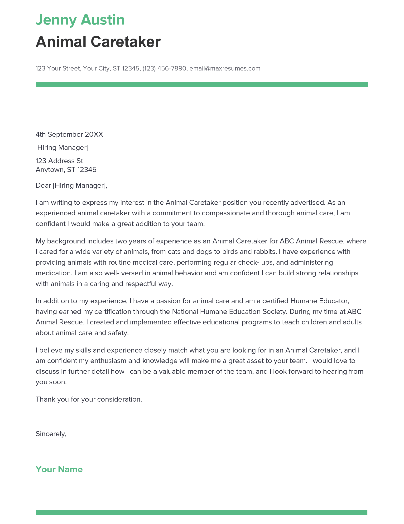 account assistant cover letter sample