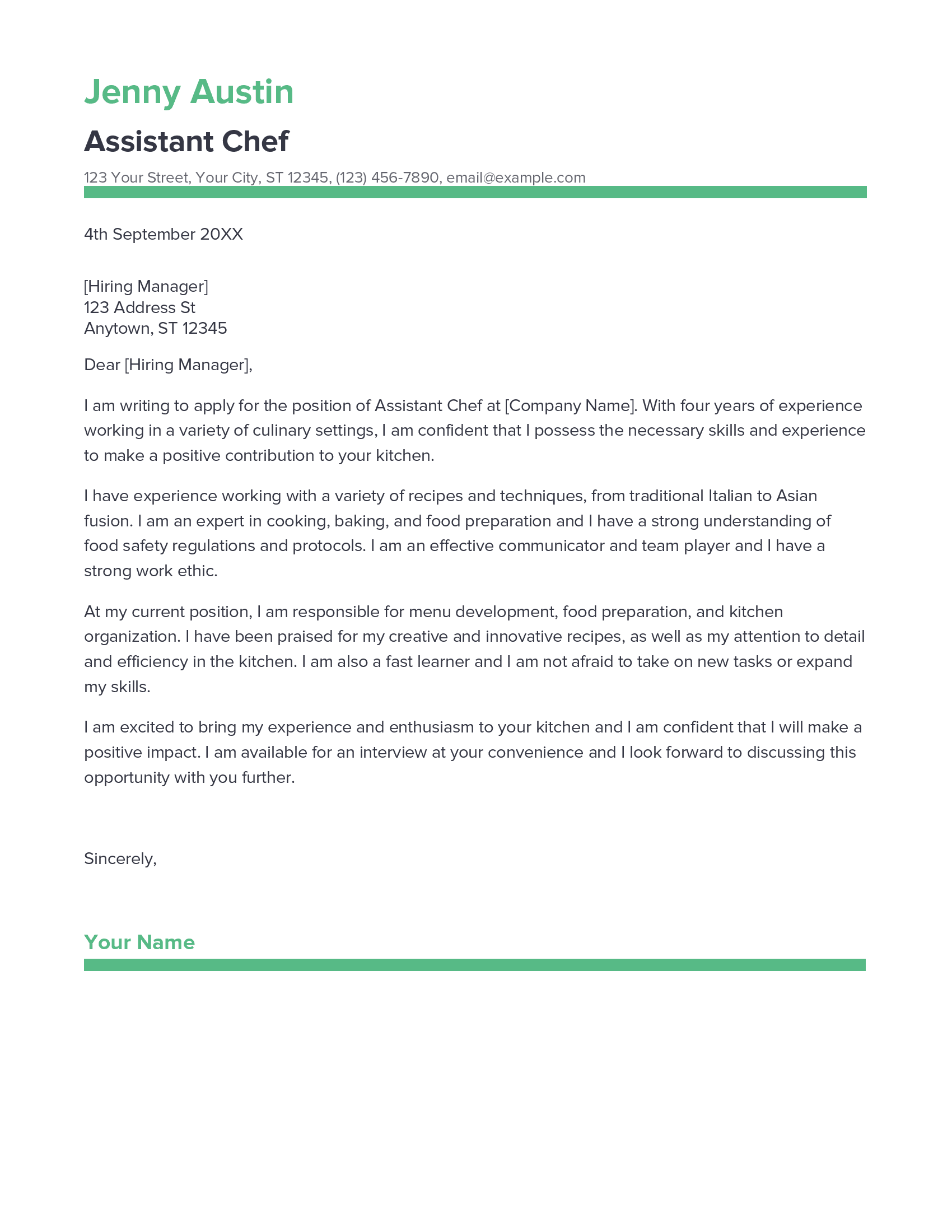 account assistant cover letter sample