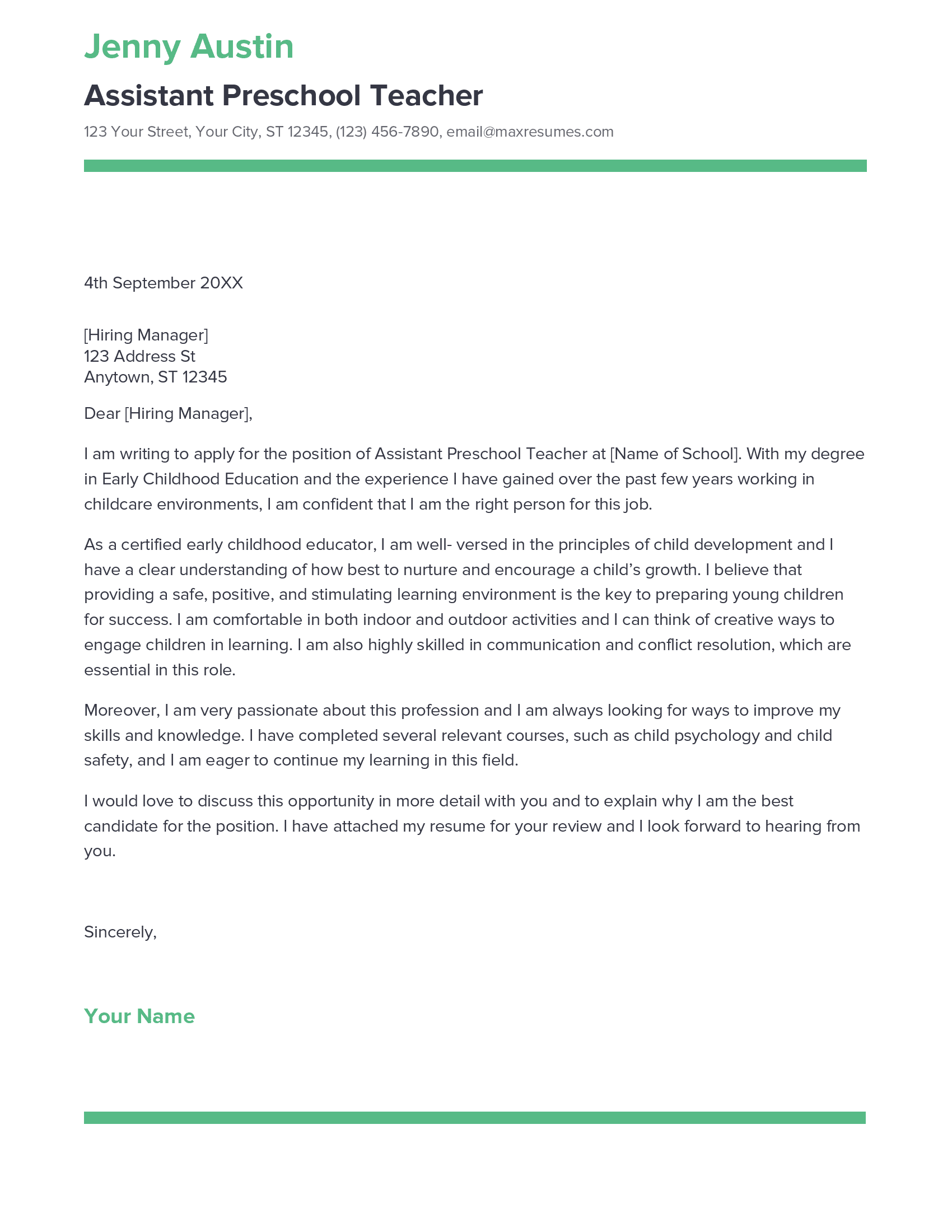 account assistant cover letter sample