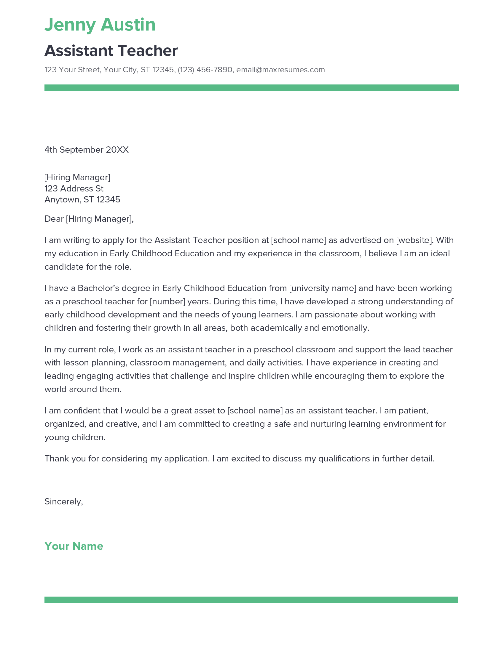 account assistant cover letter sample