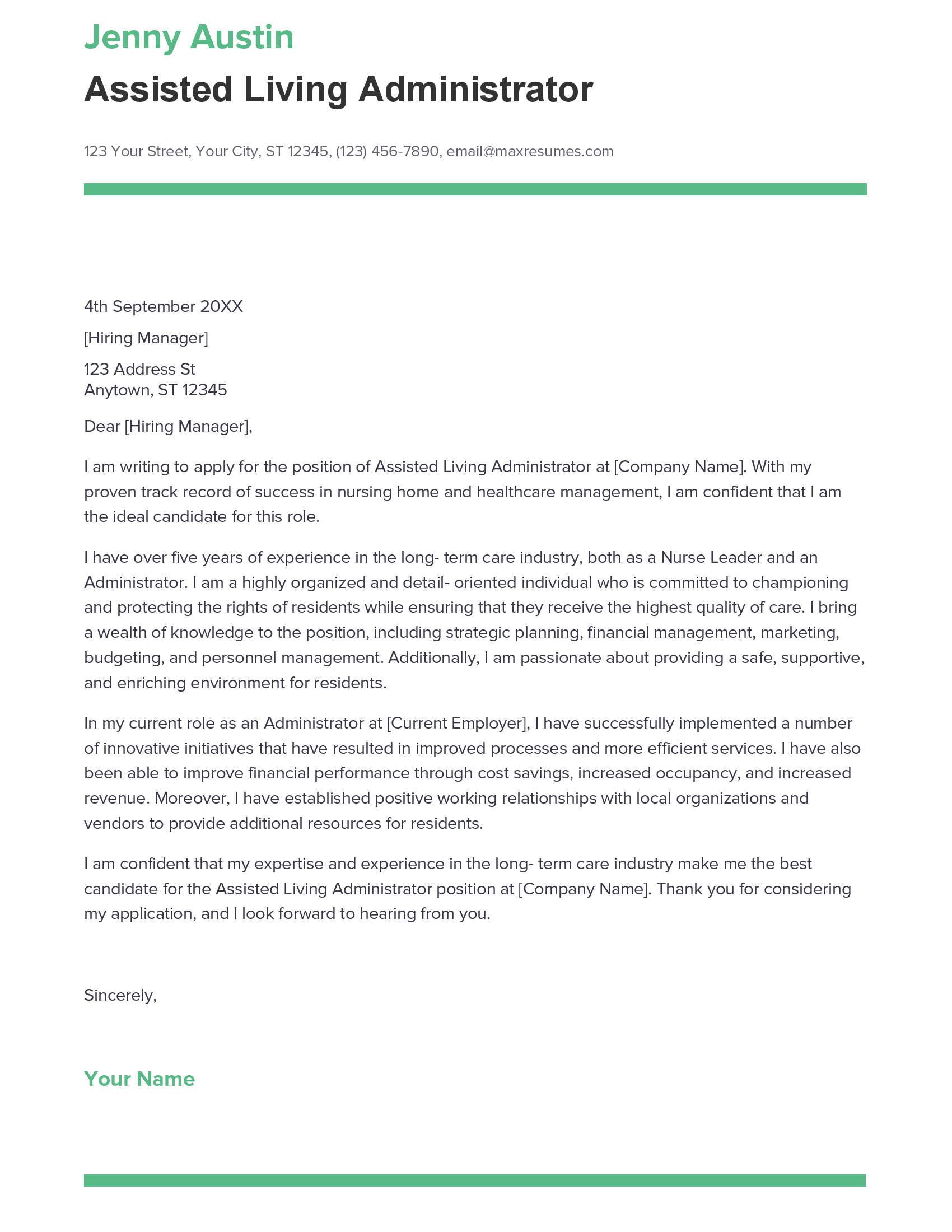 account assistant cover letter sample