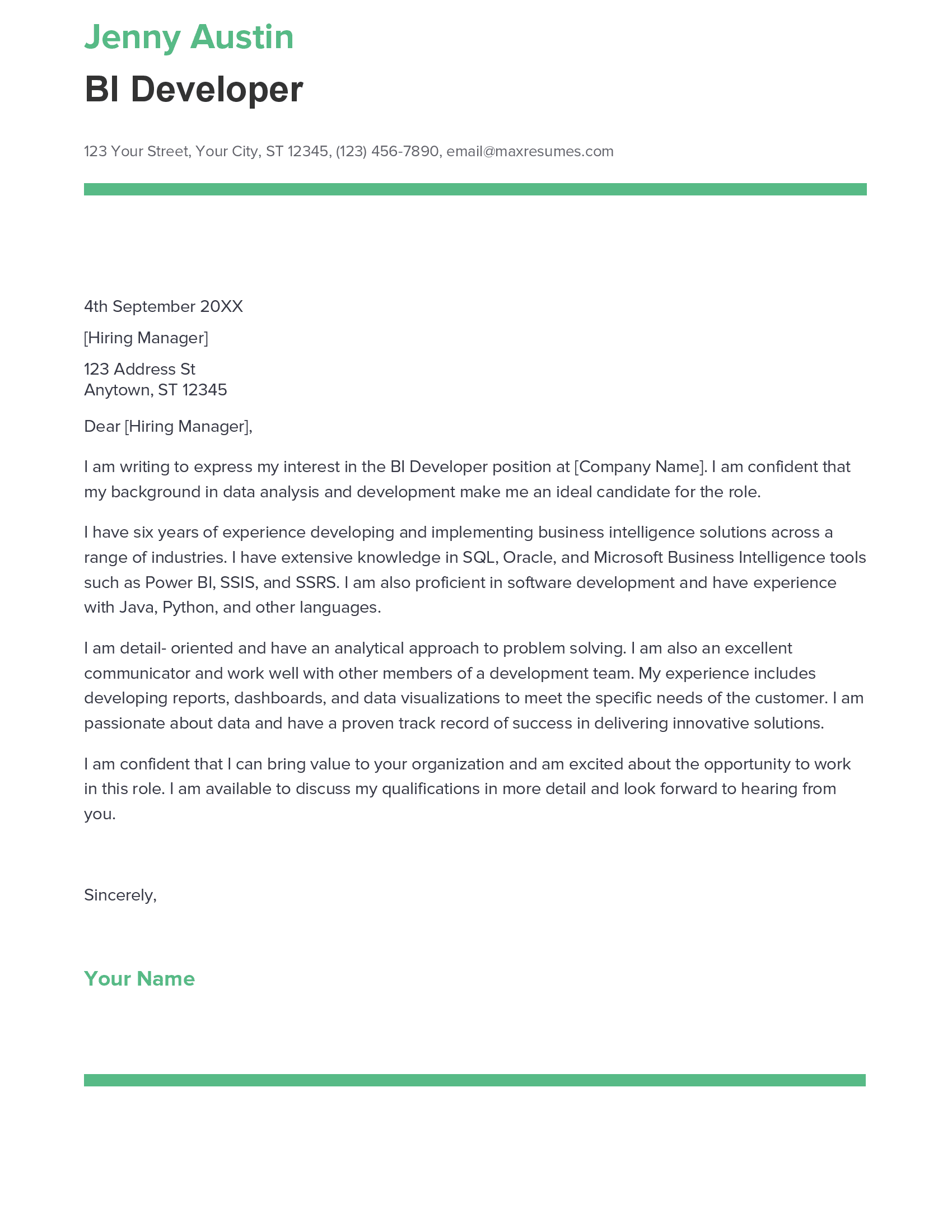 account assistant cover letter sample