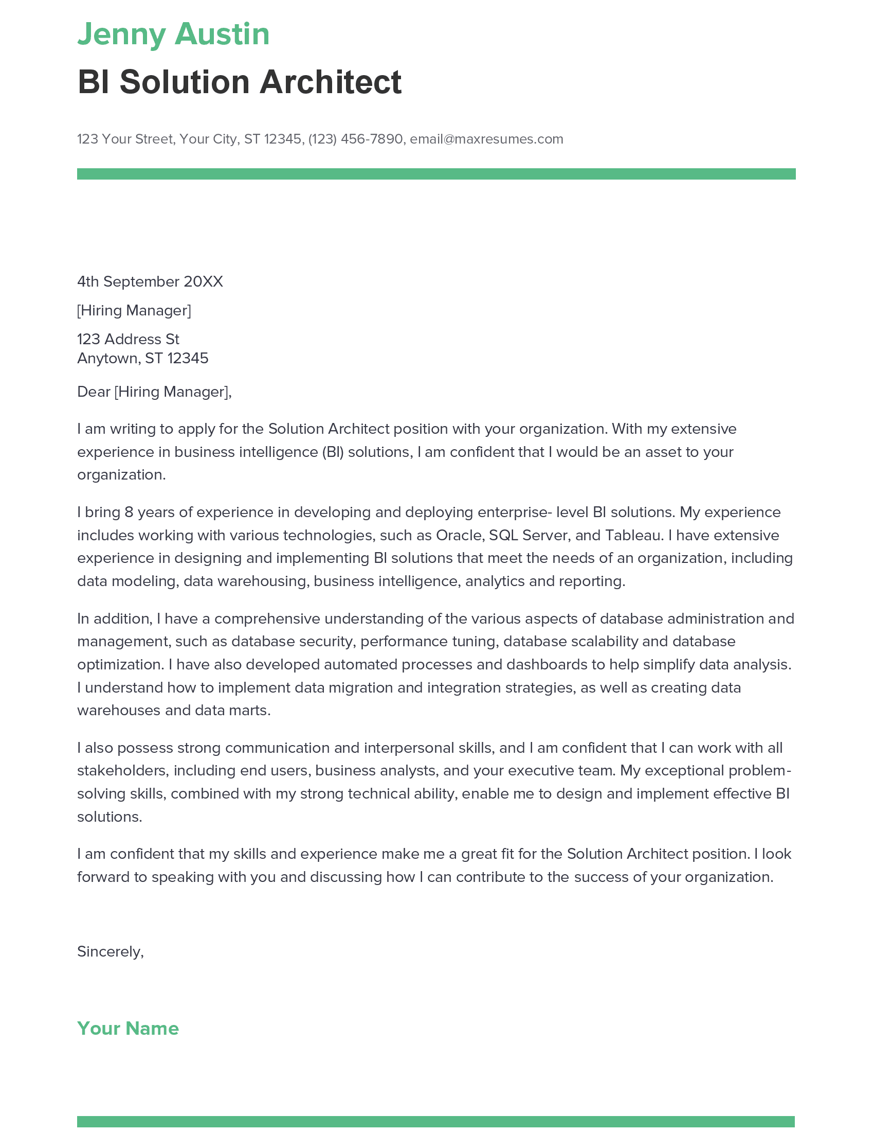account assistant cover letter sample