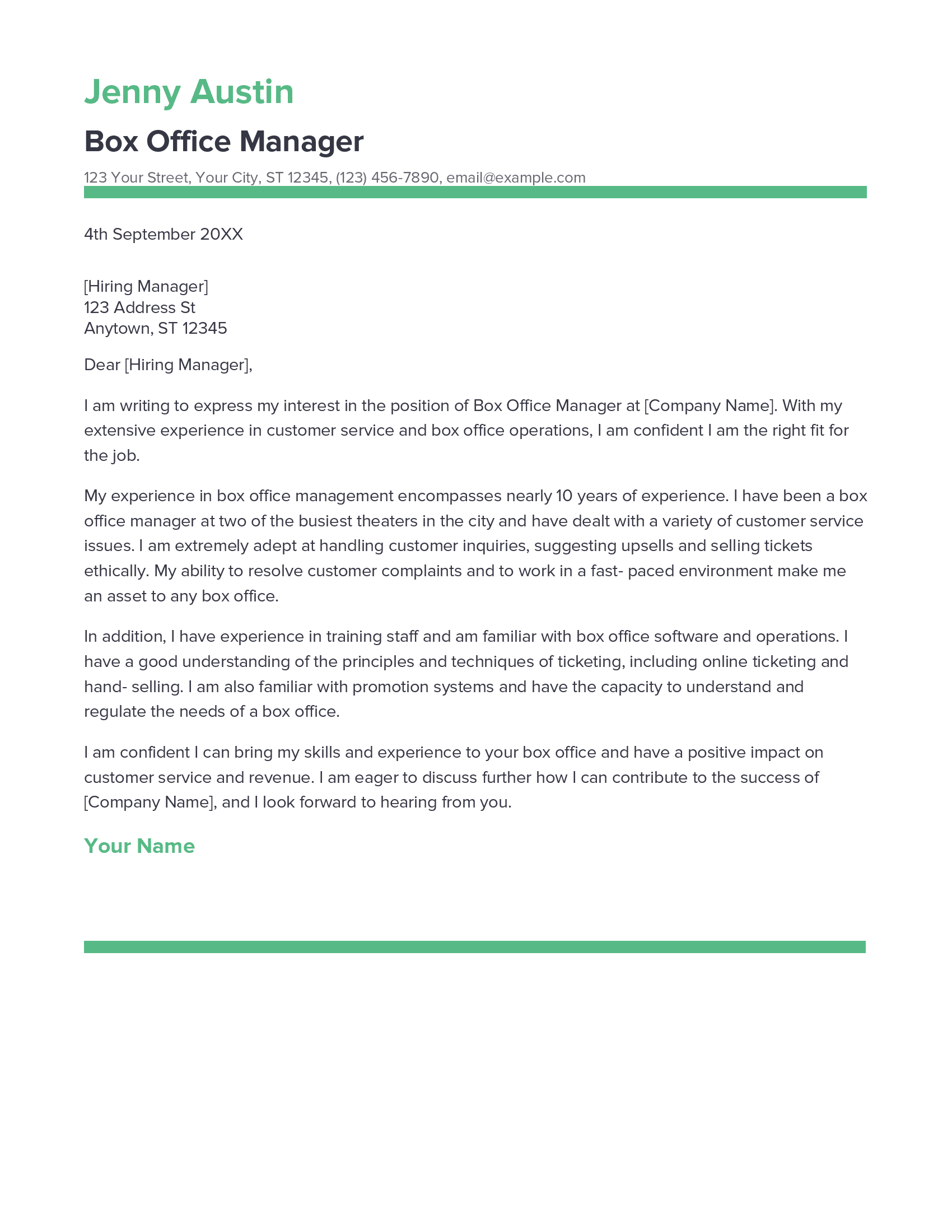 account assistant cover letter sample