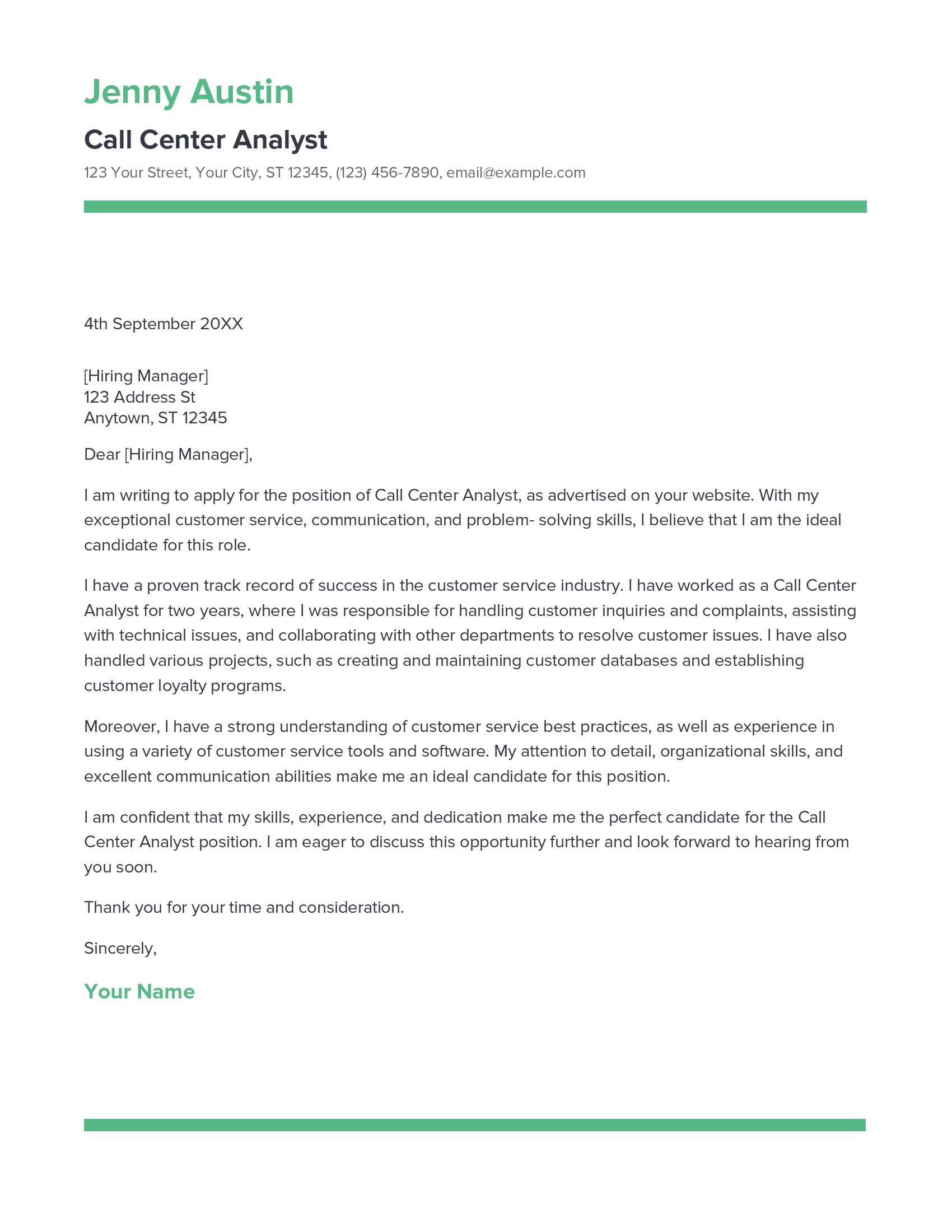 account assistant cover letter sample