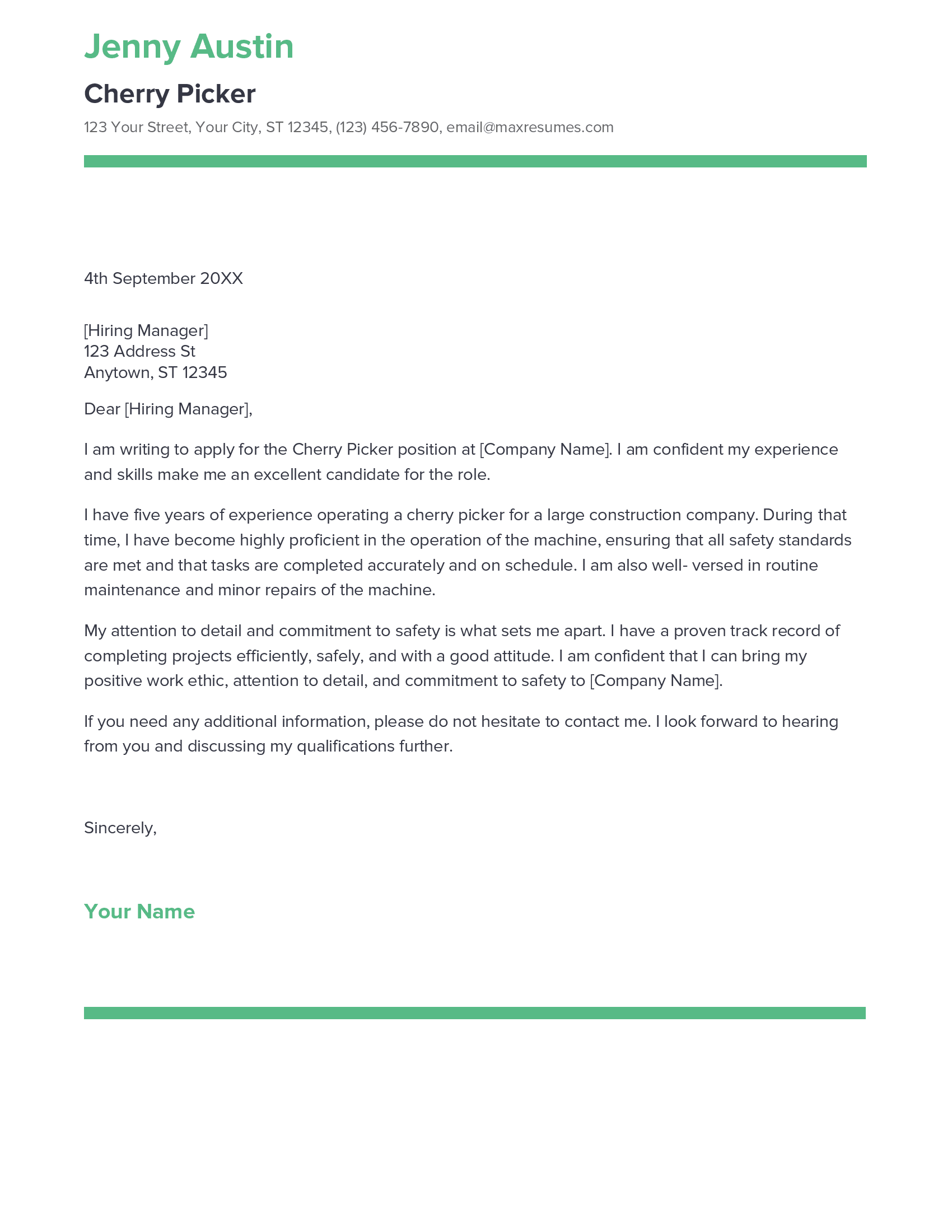 account assistant cover letter sample
