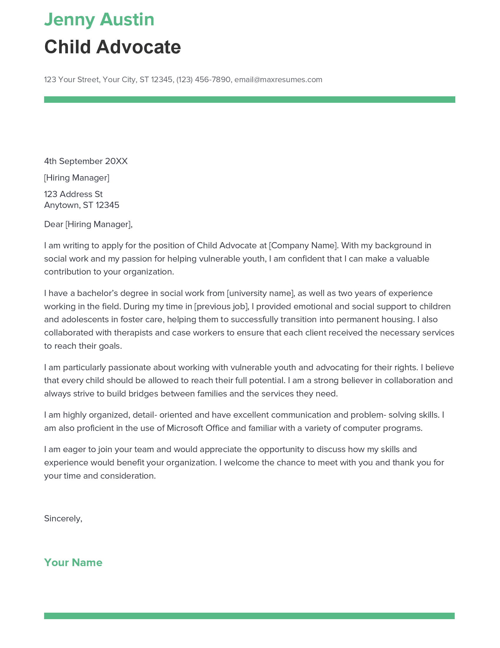 account assistant cover letter sample