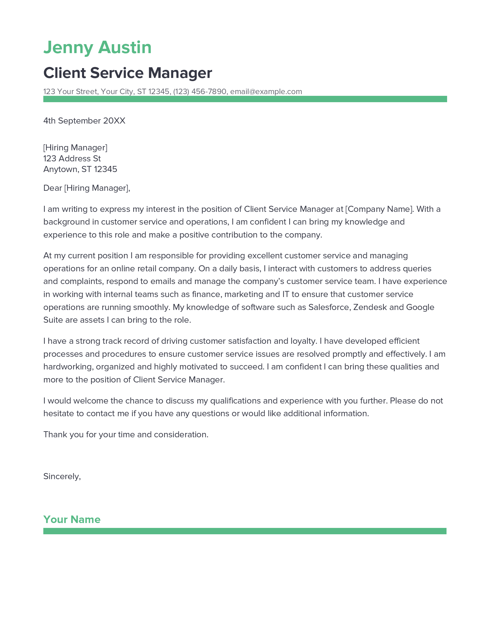 account assistant cover letter sample