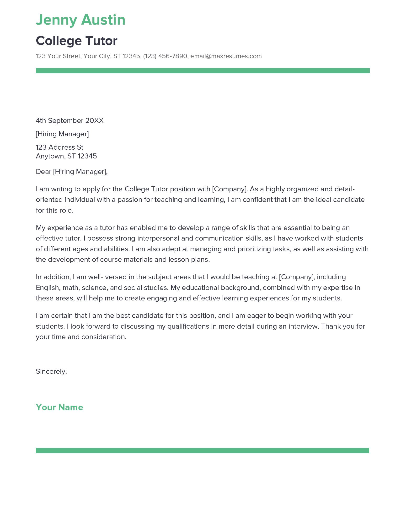 account assistant cover letter sample