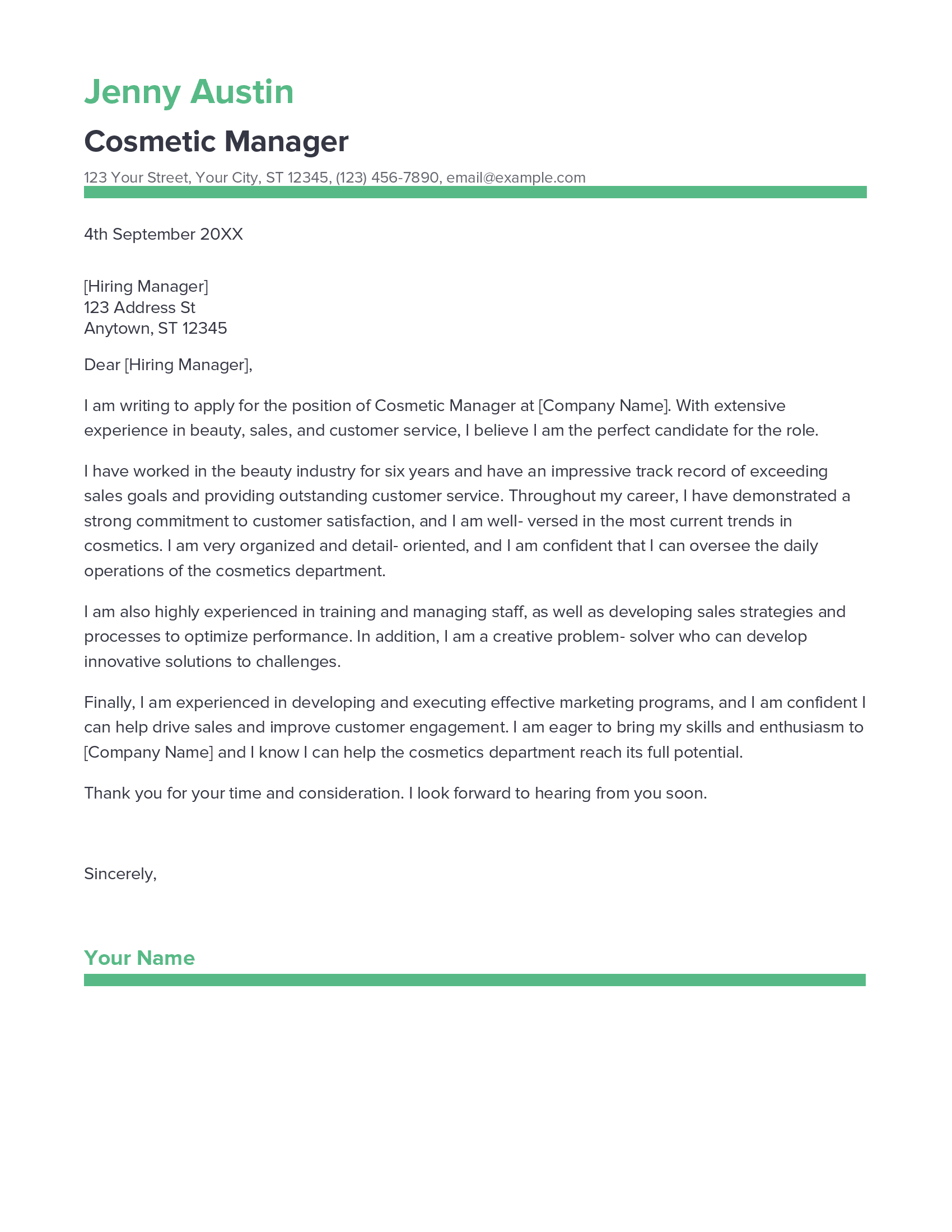 account assistant cover letter sample