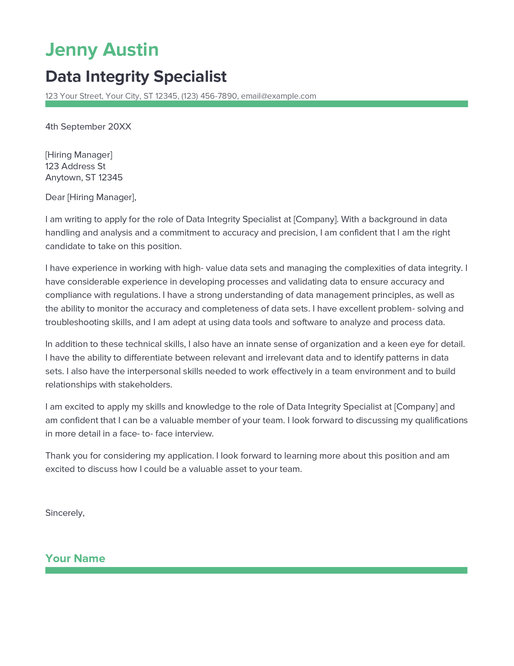 account assistant cover letter sample