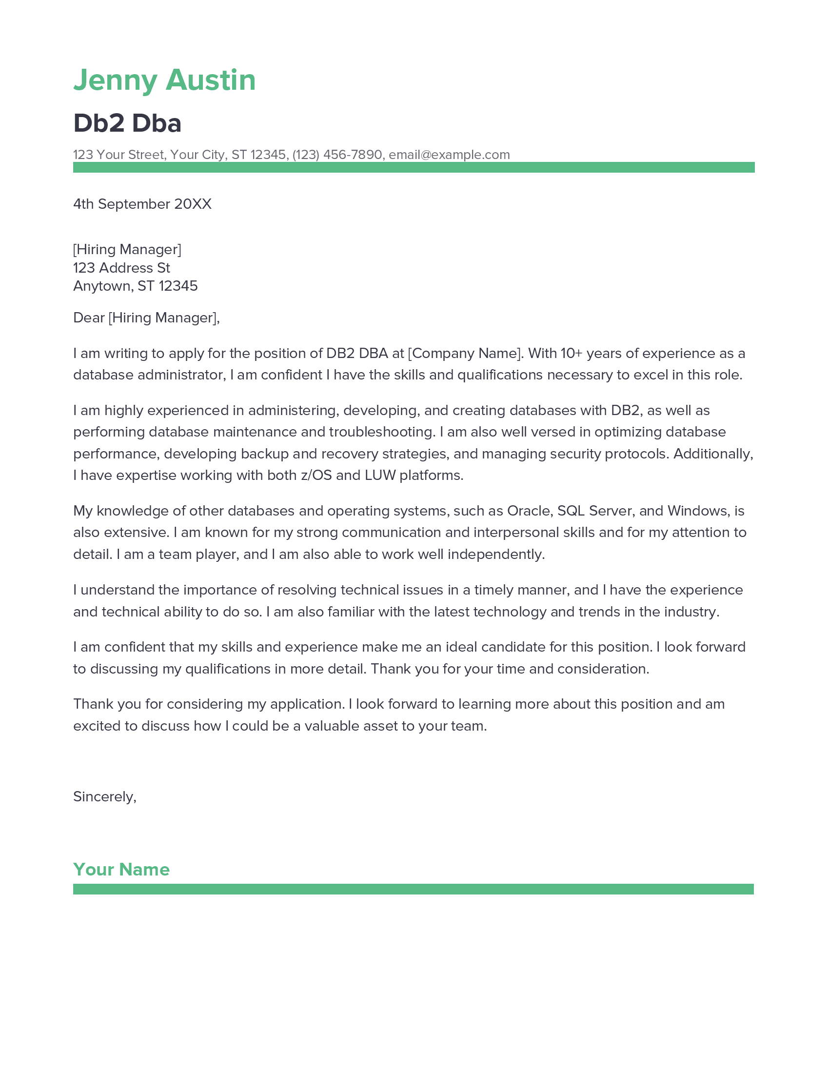 account assistant cover letter sample