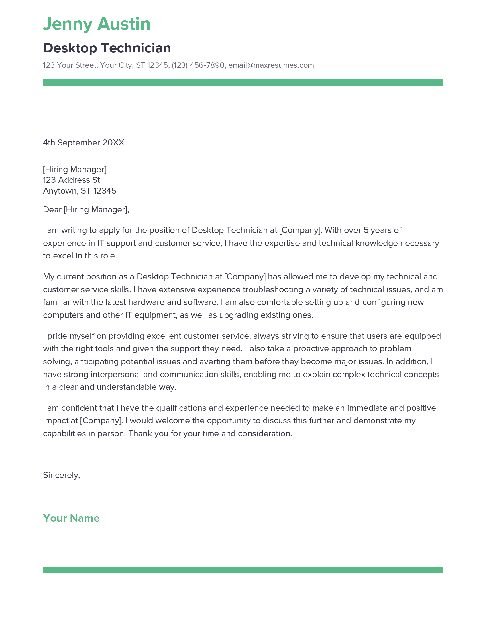 account assistant cover letter sample