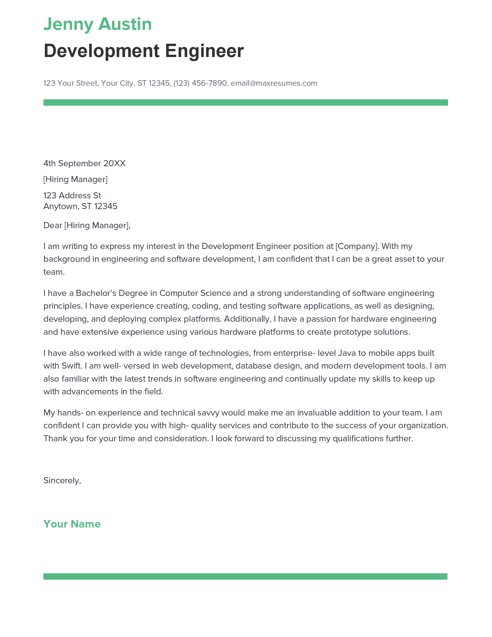 account assistant cover letter sample