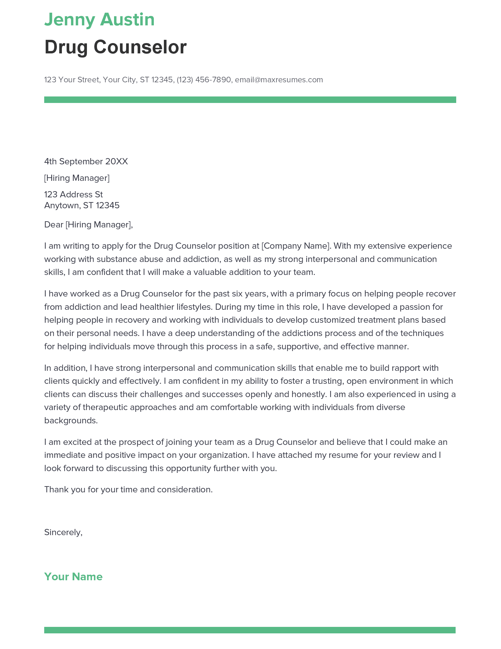 account assistant cover letter sample
