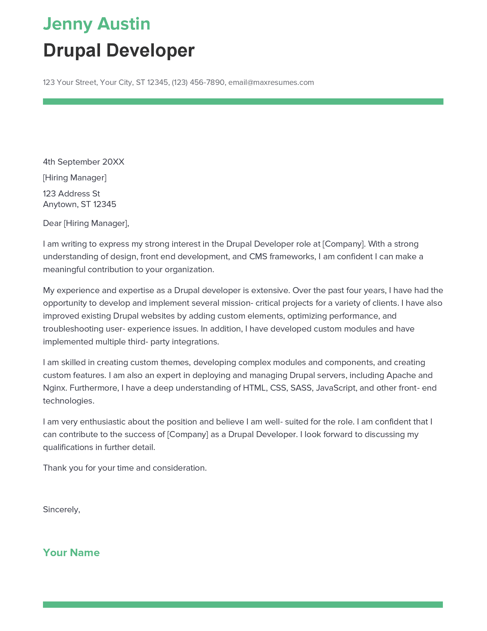 account assistant cover letter sample
