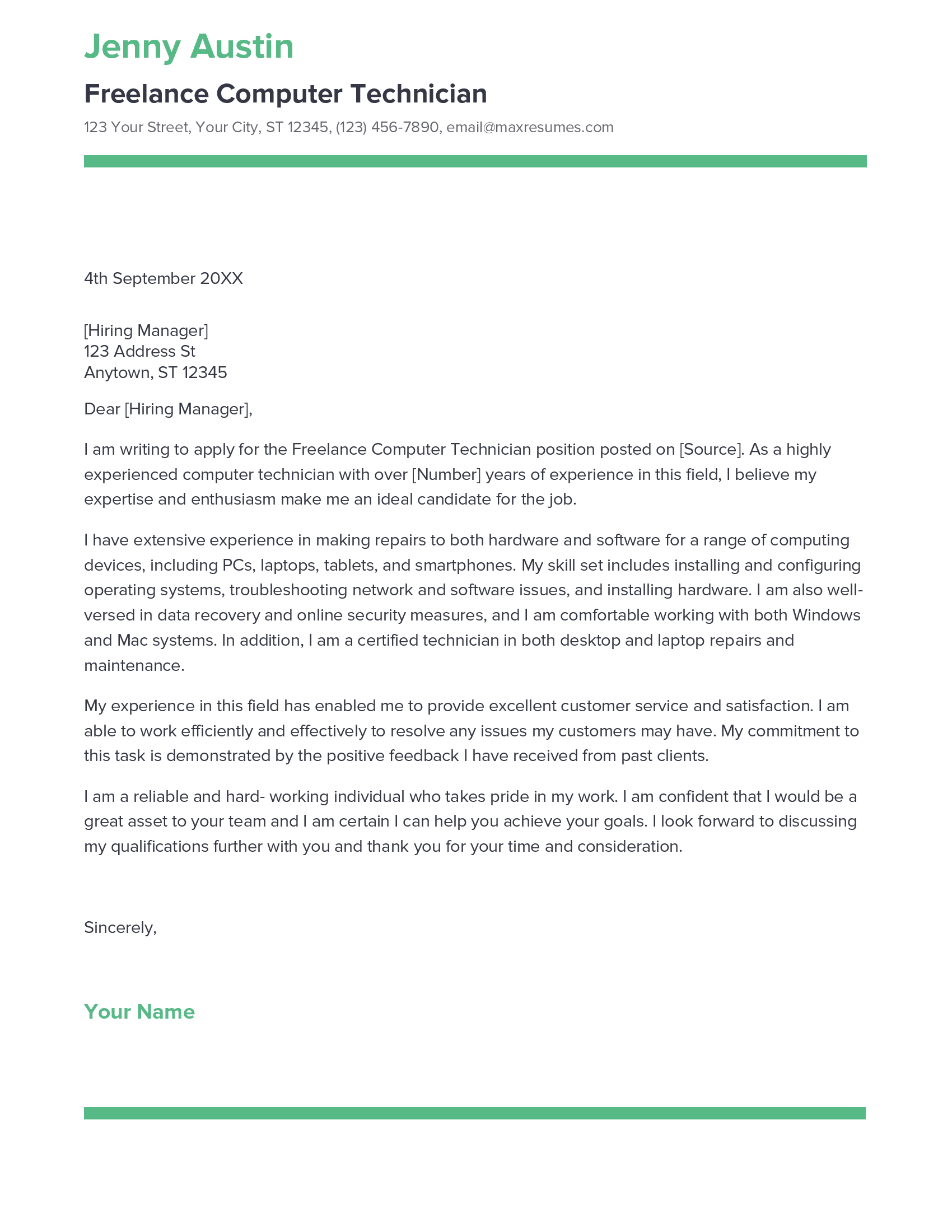 account assistant cover letter sample