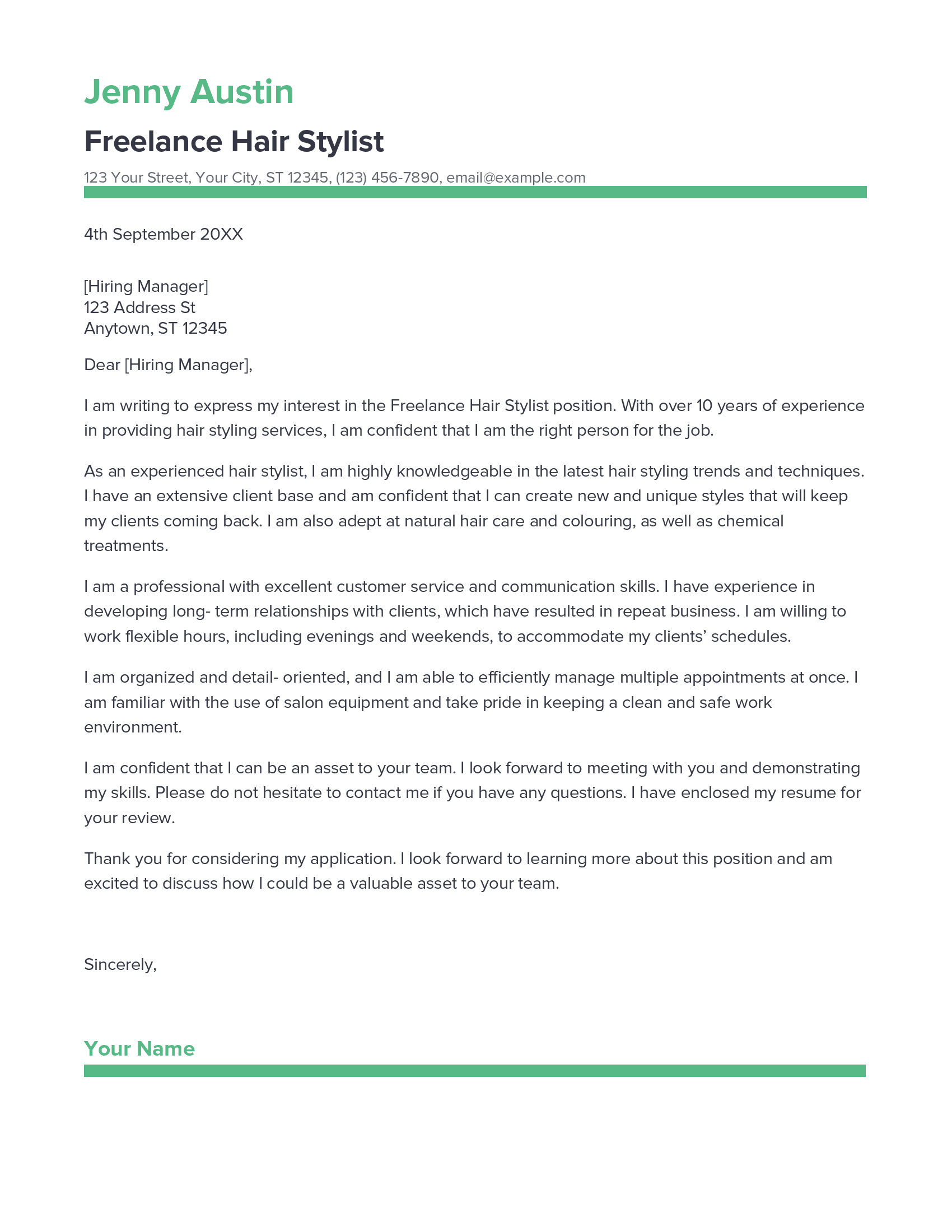 account assistant cover letter sample