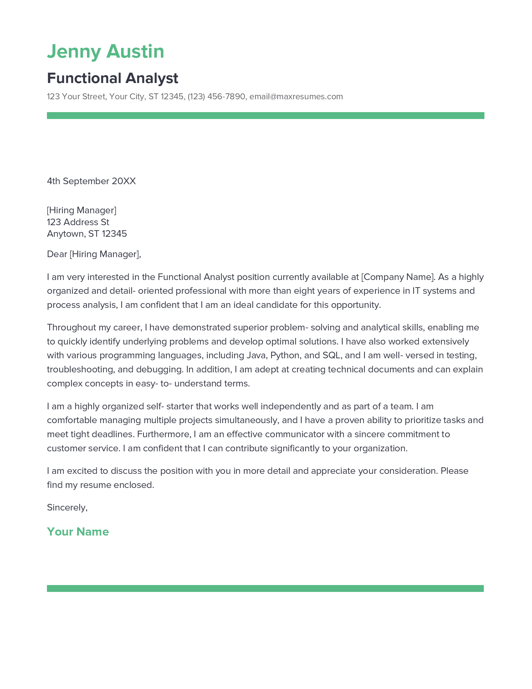 account assistant cover letter sample