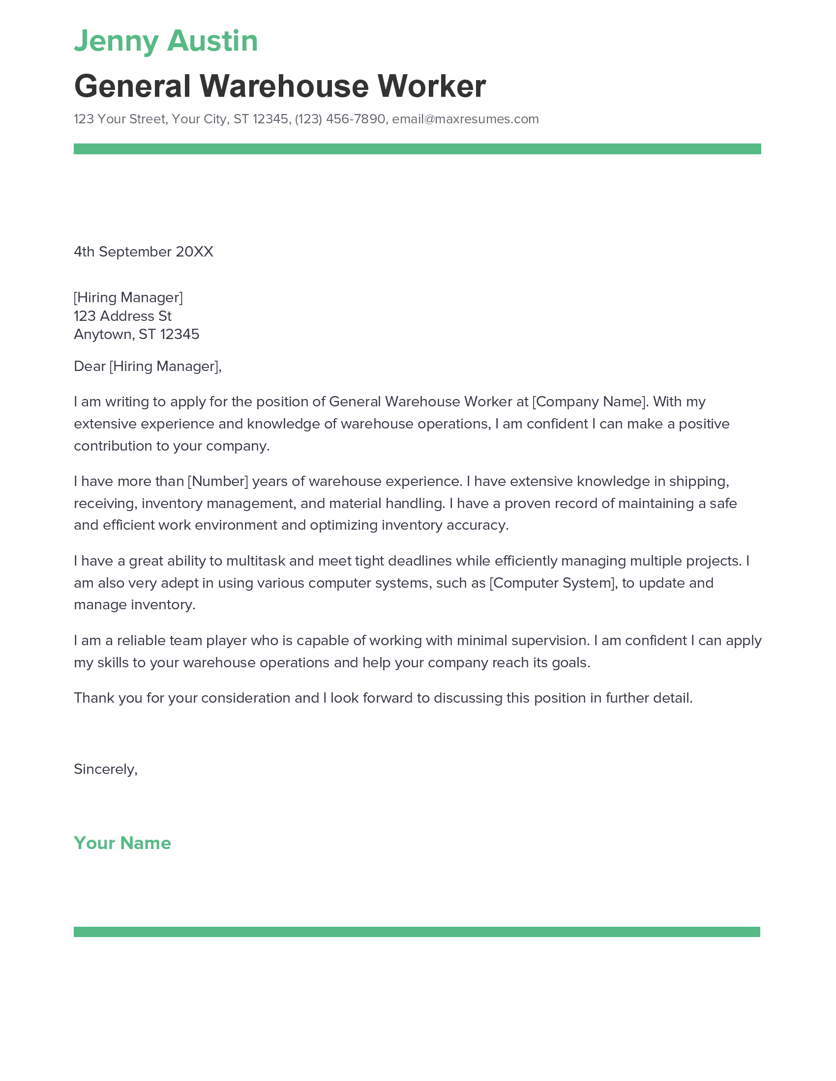 account assistant cover letter sample