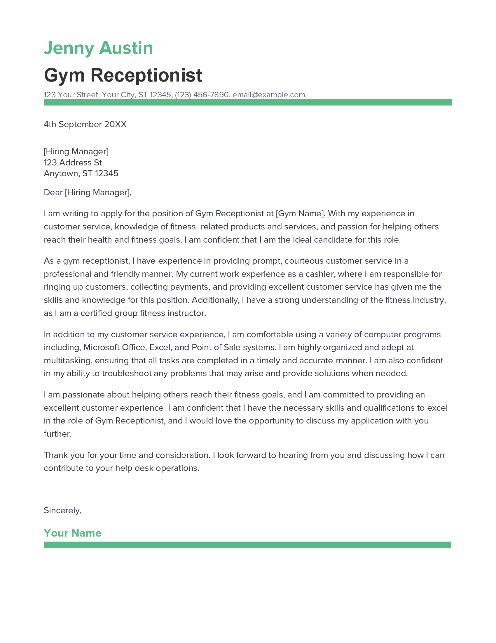 account assistant cover letter sample