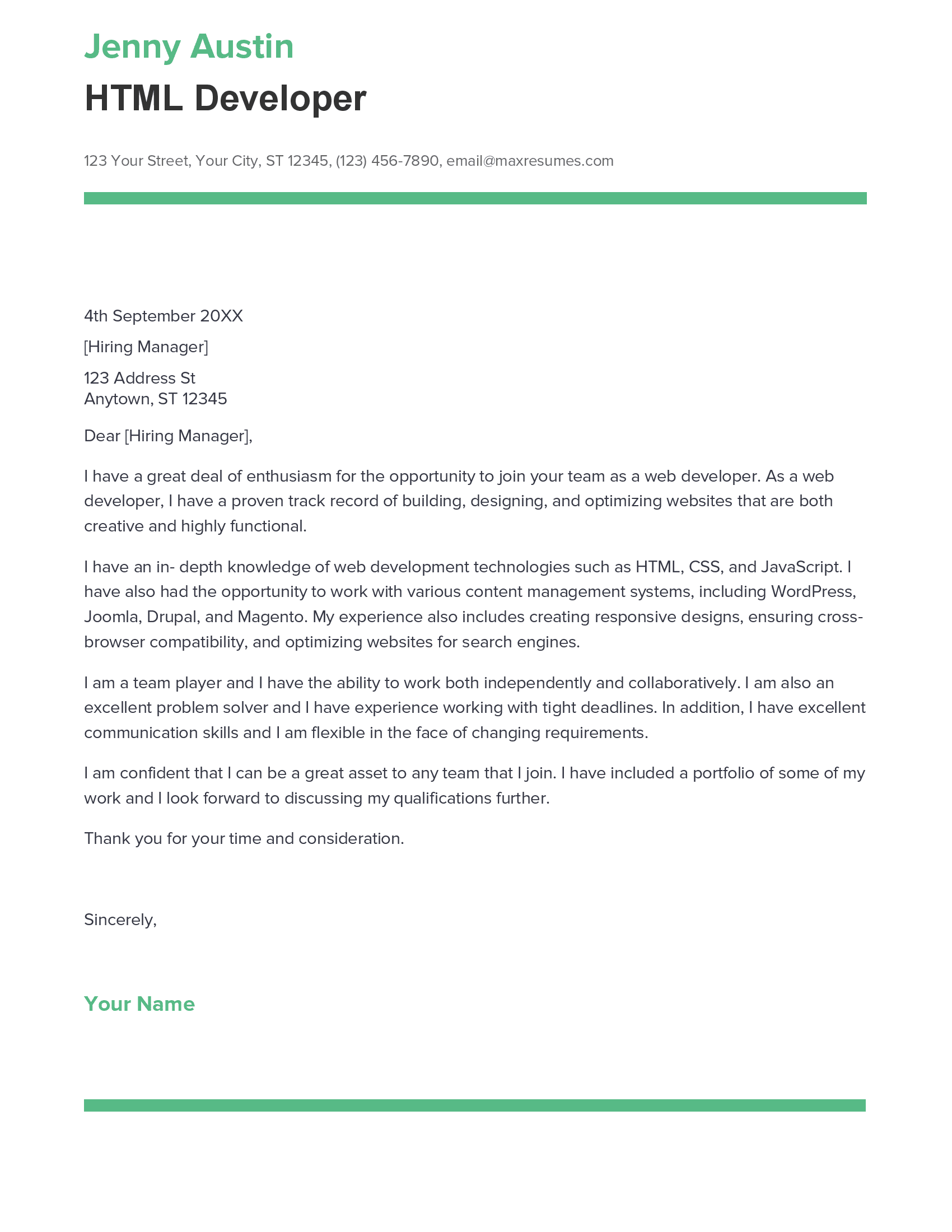 account assistant cover letter sample