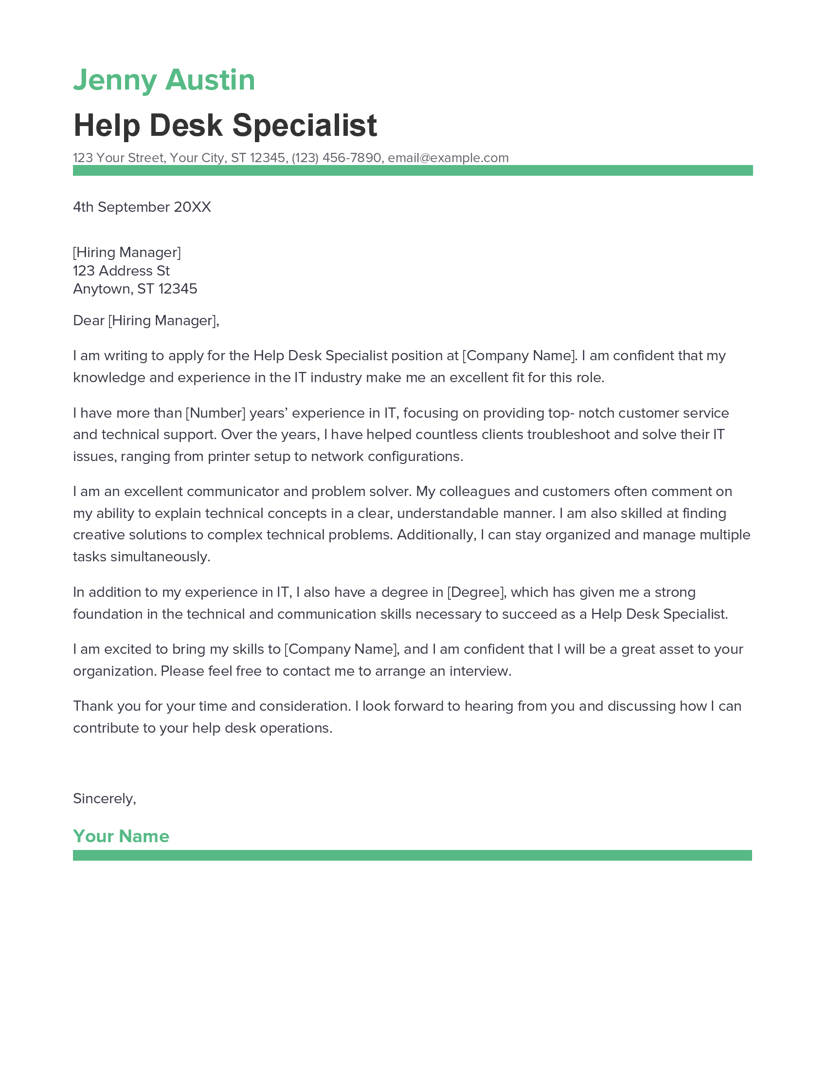 account assistant cover letter sample