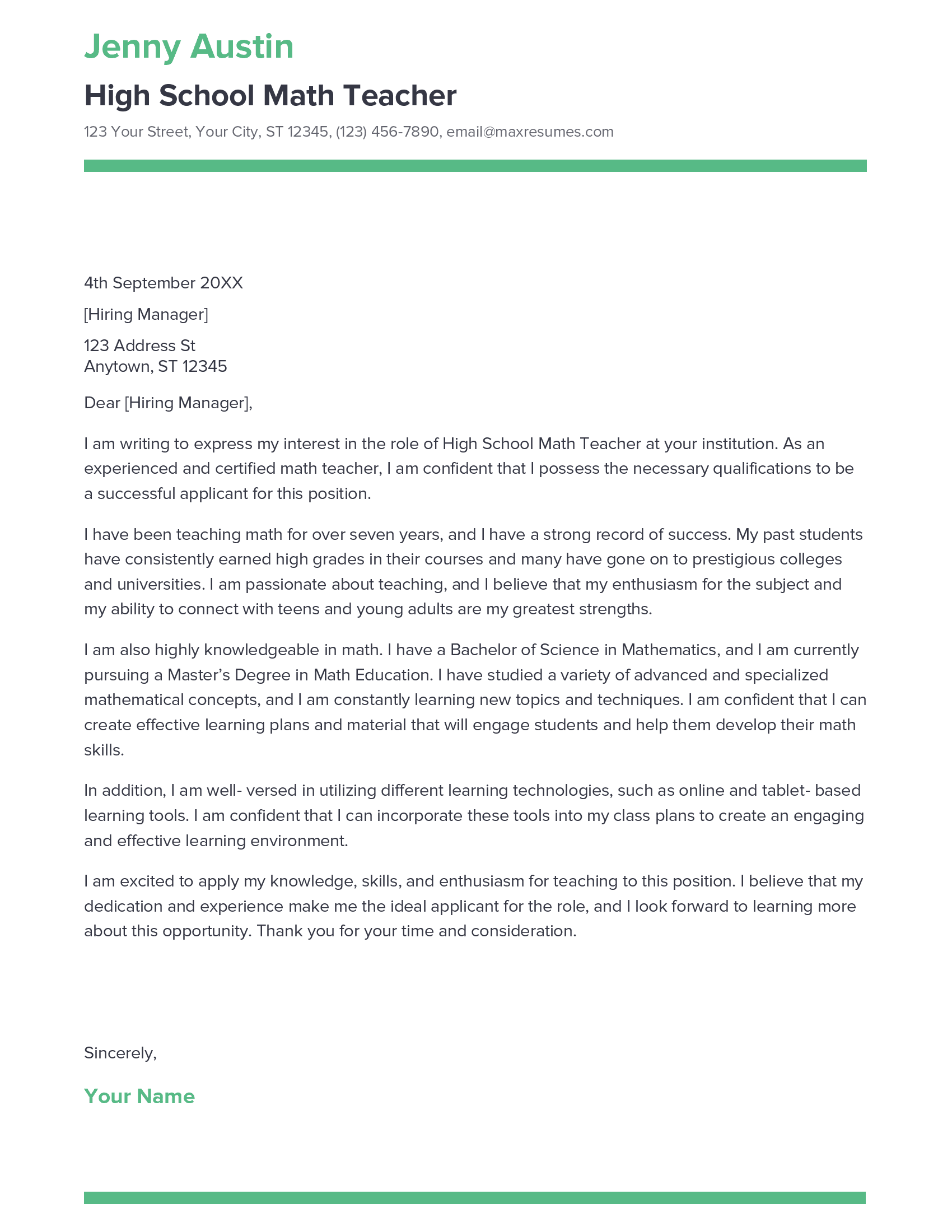 account assistant cover letter sample