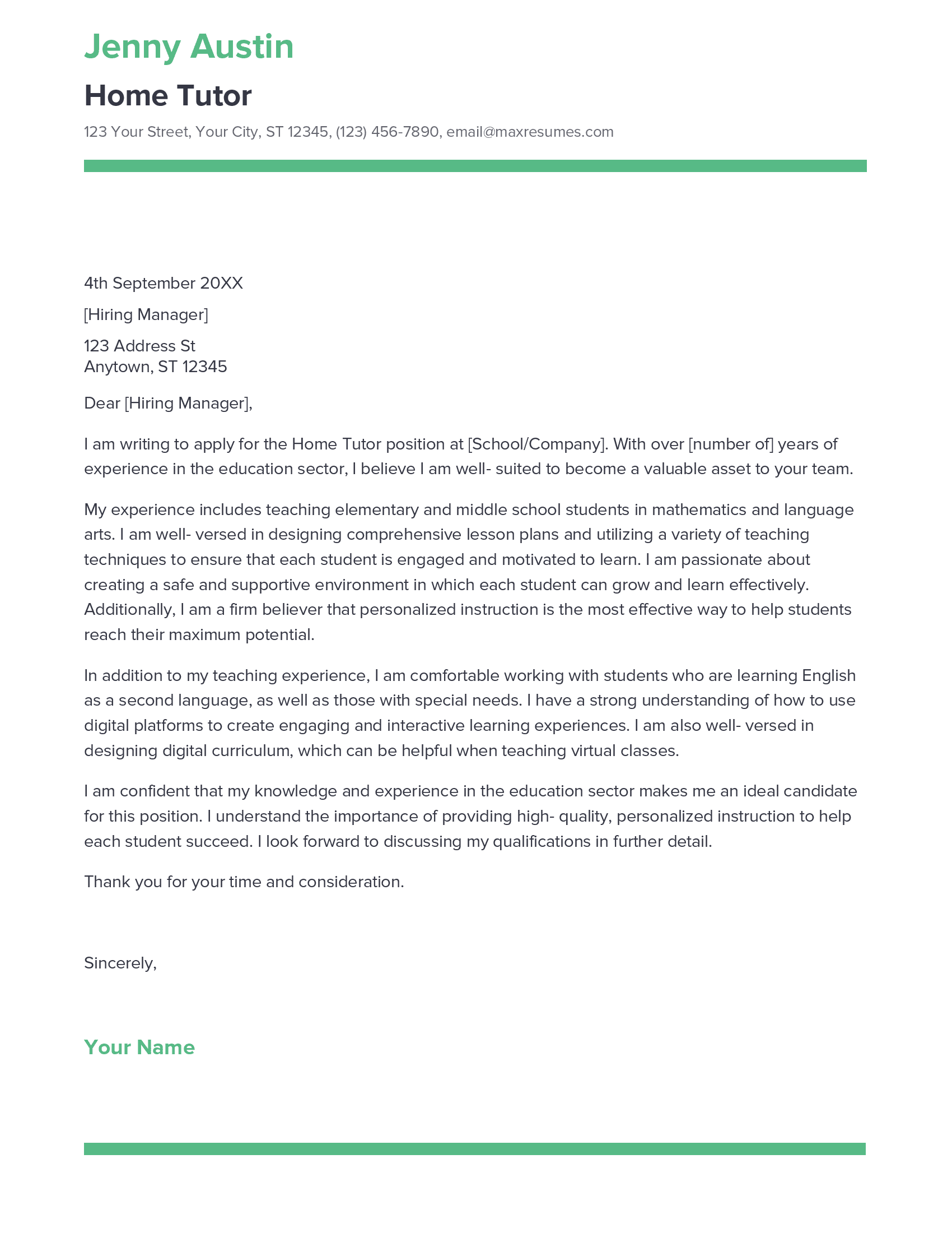 account assistant cover letter sample