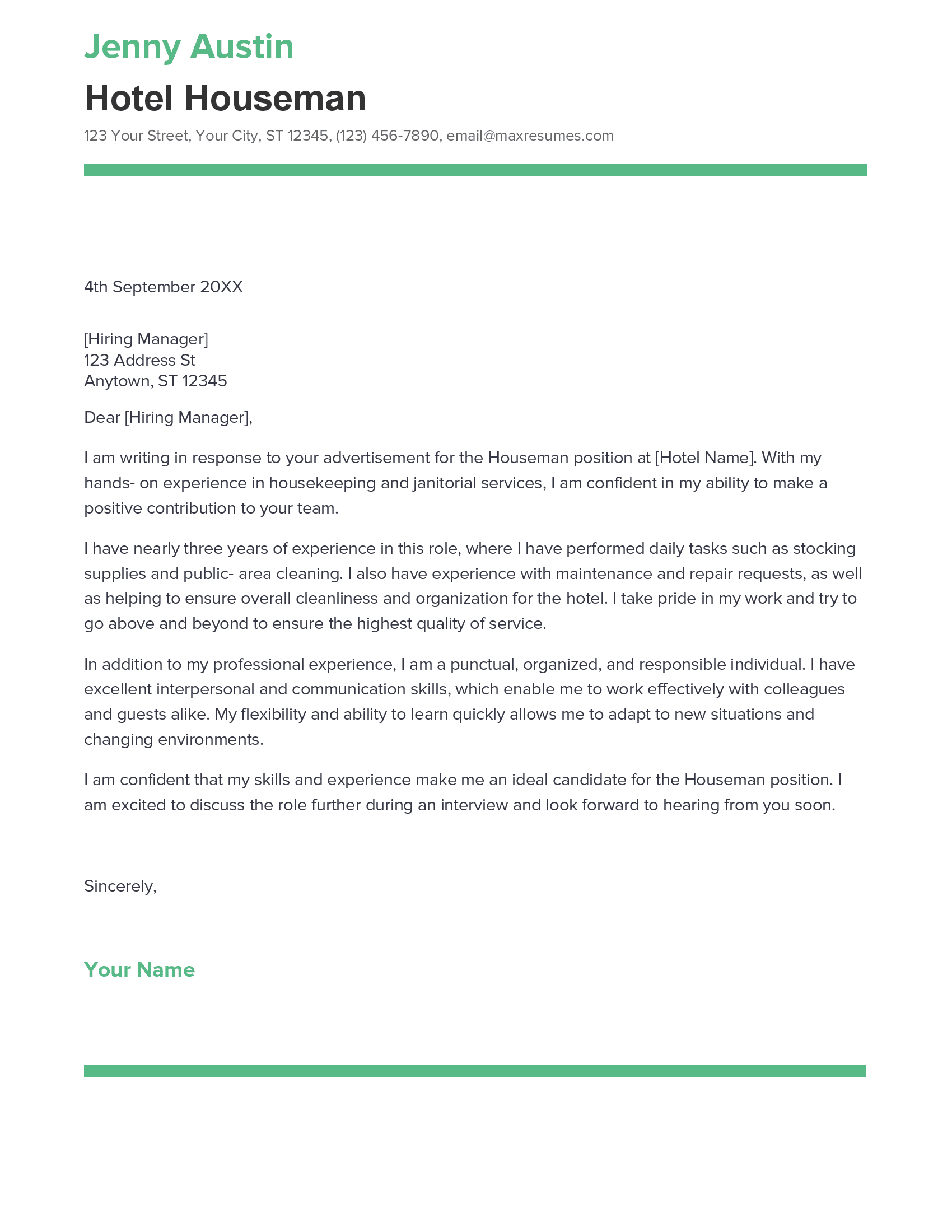 account assistant cover letter sample
