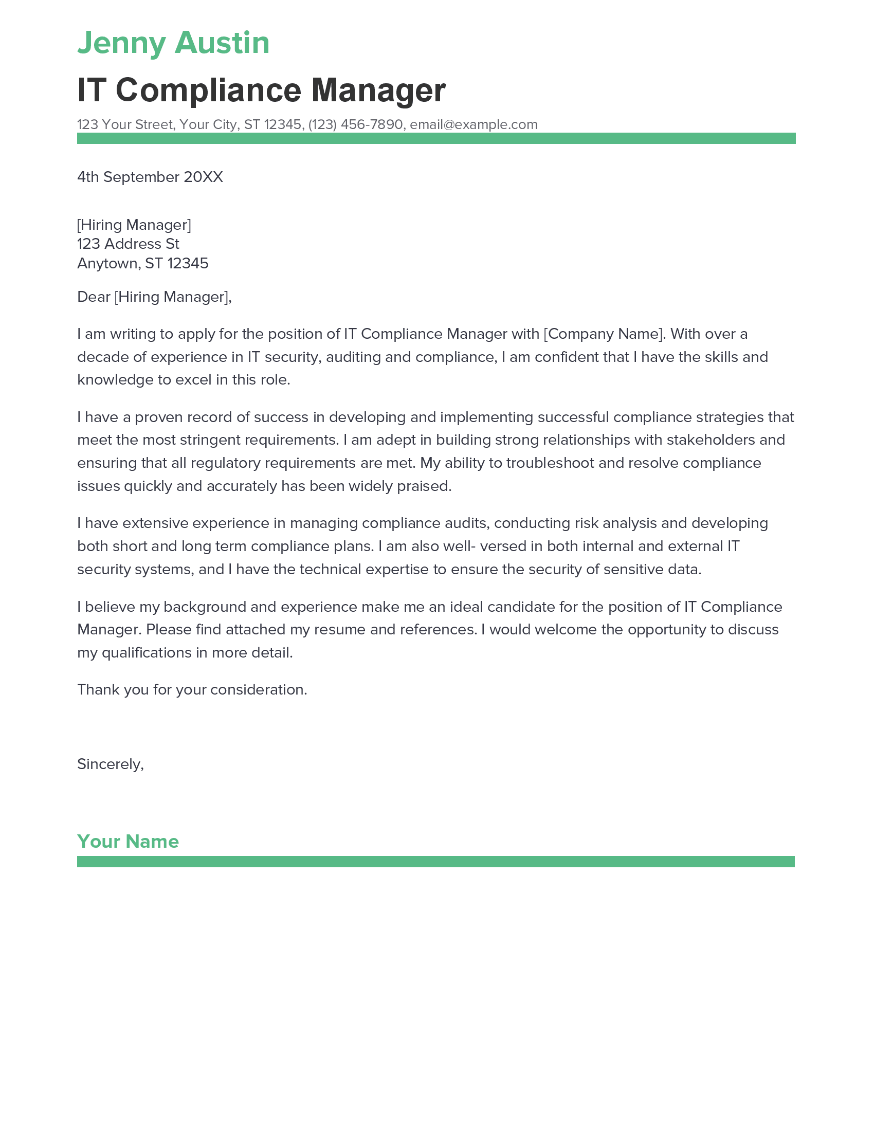 account assistant cover letter sample