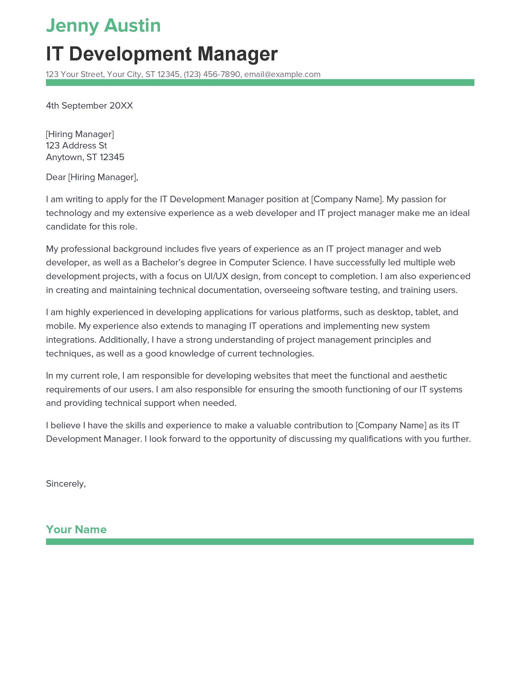 account assistant cover letter sample