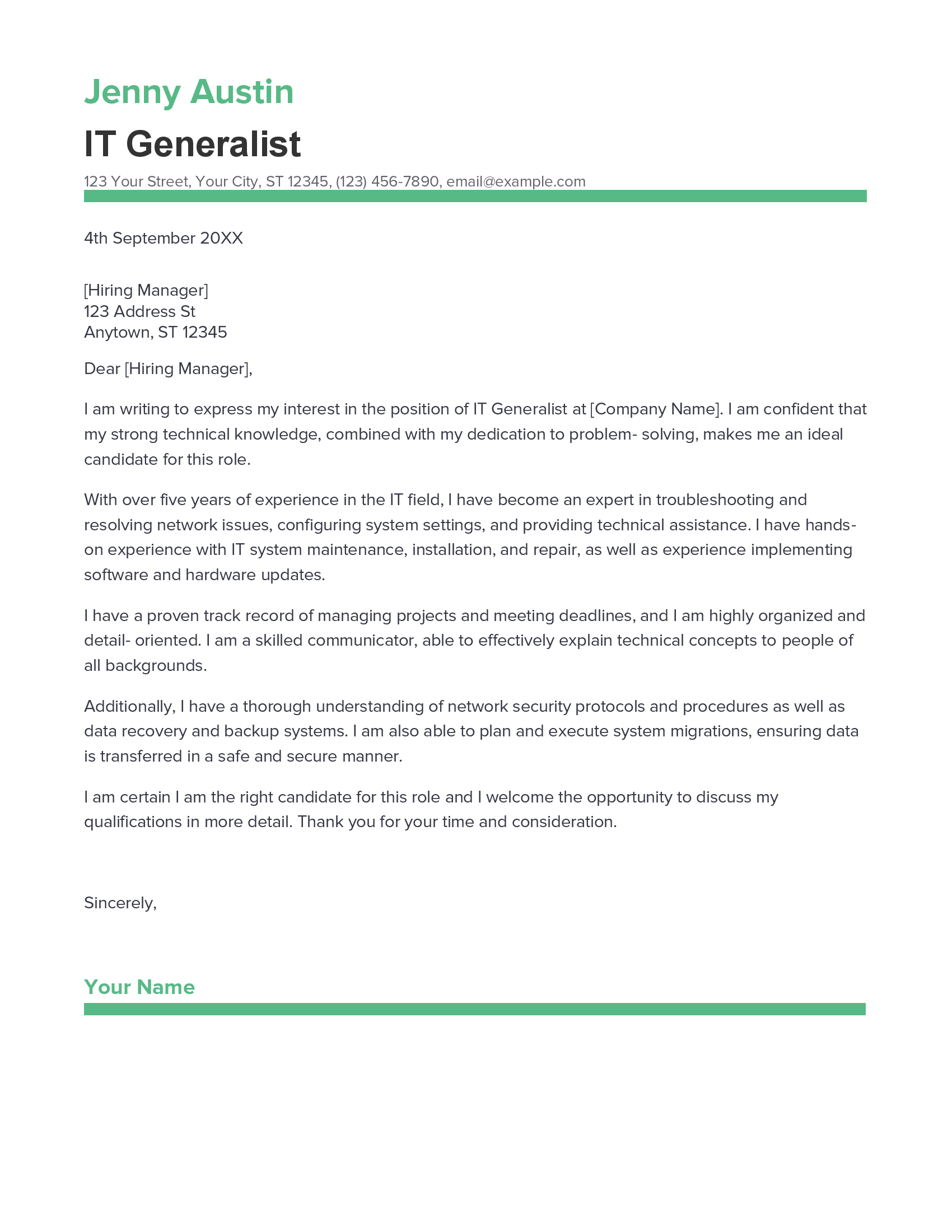account assistant cover letter sample
