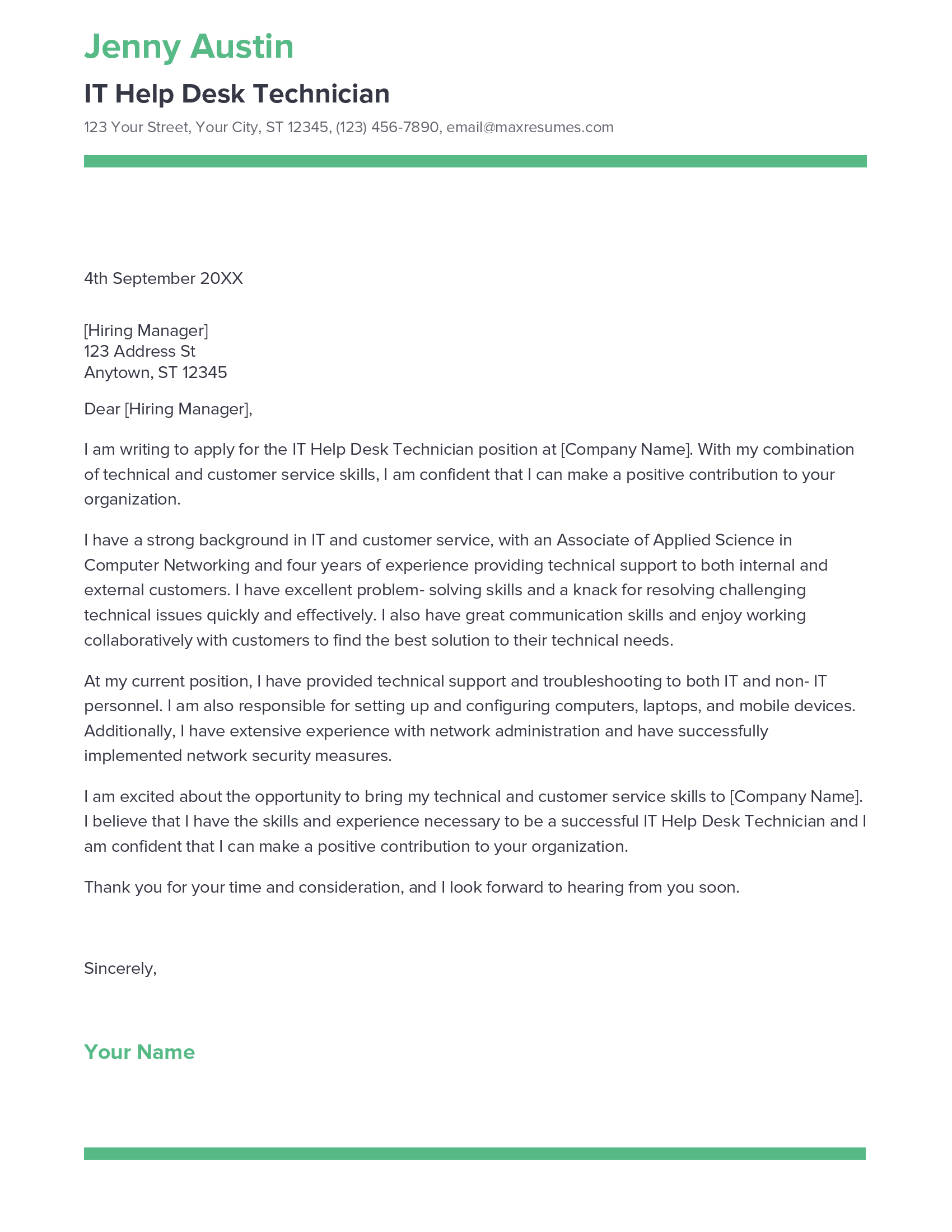 account assistant cover letter sample