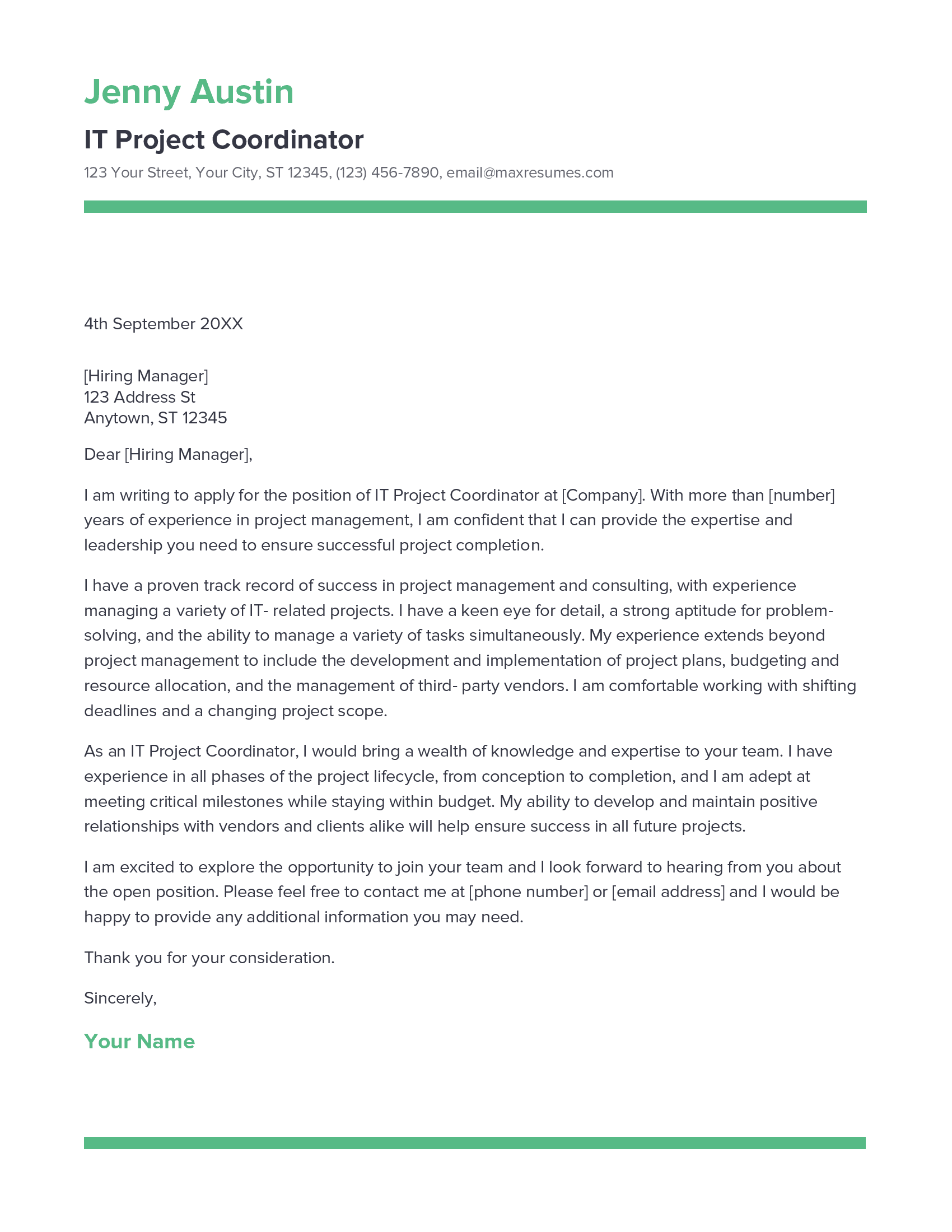 account assistant cover letter sample