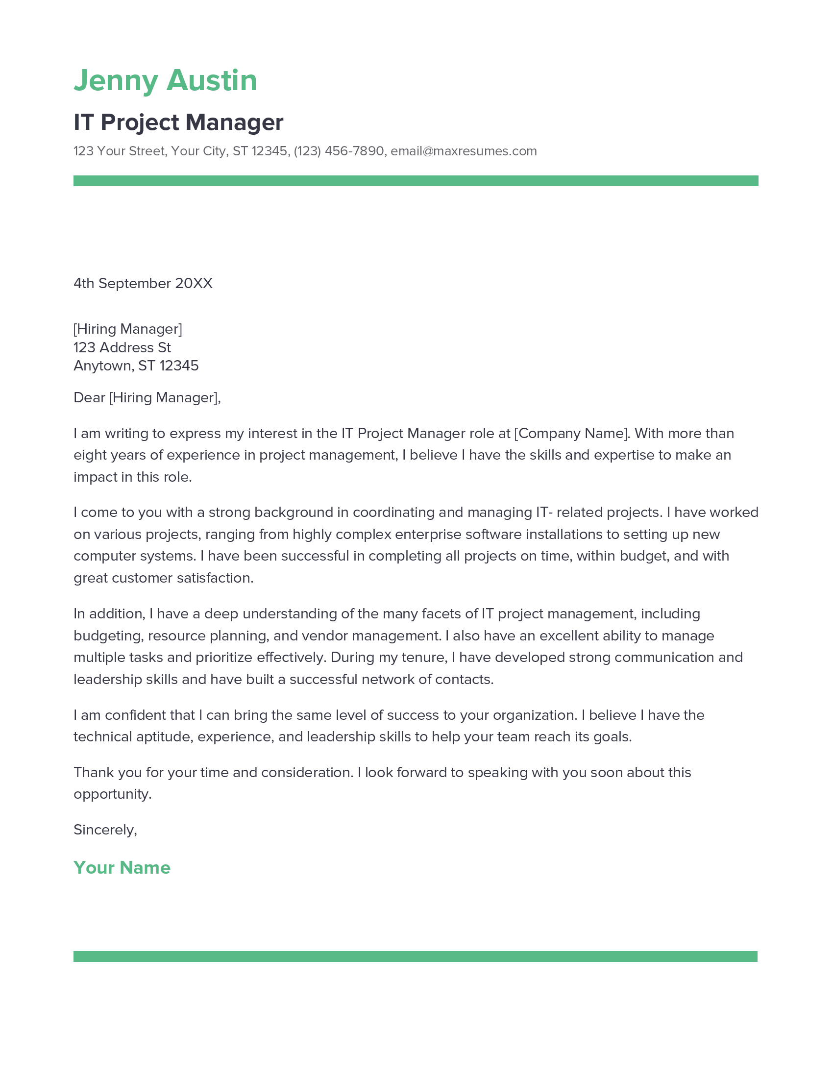 account assistant cover letter sample