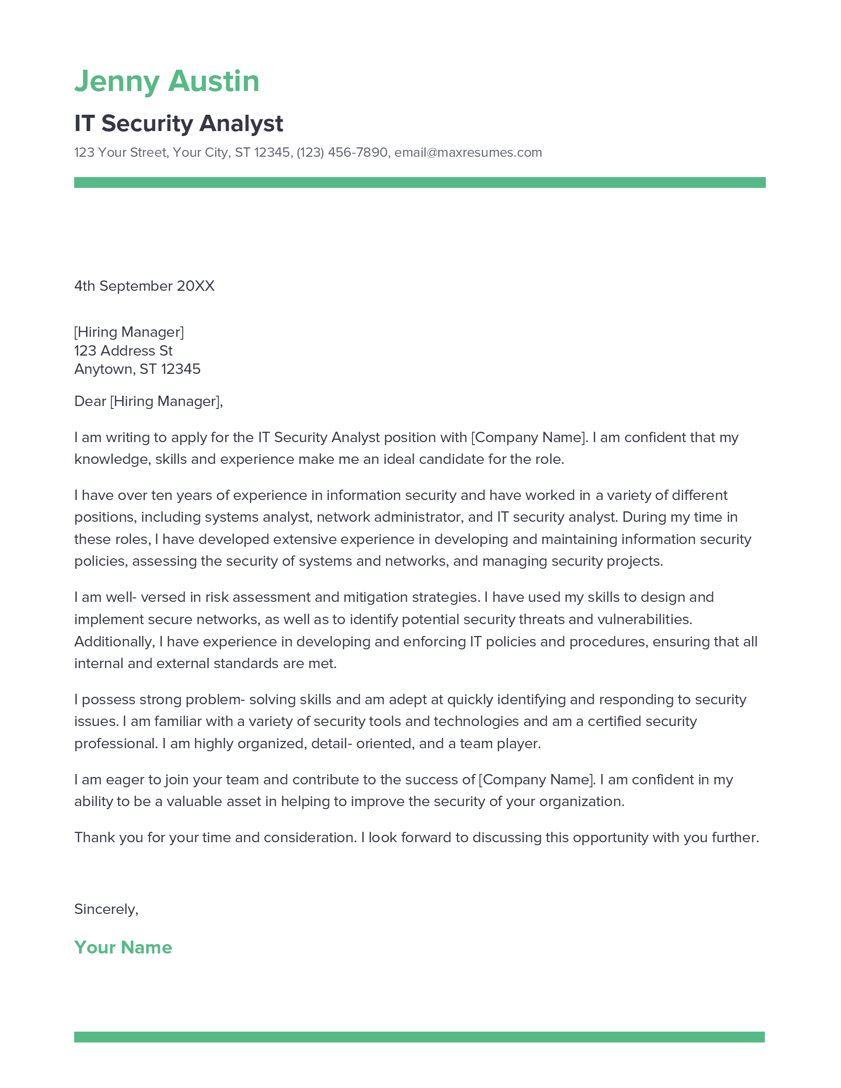 account assistant cover letter sample