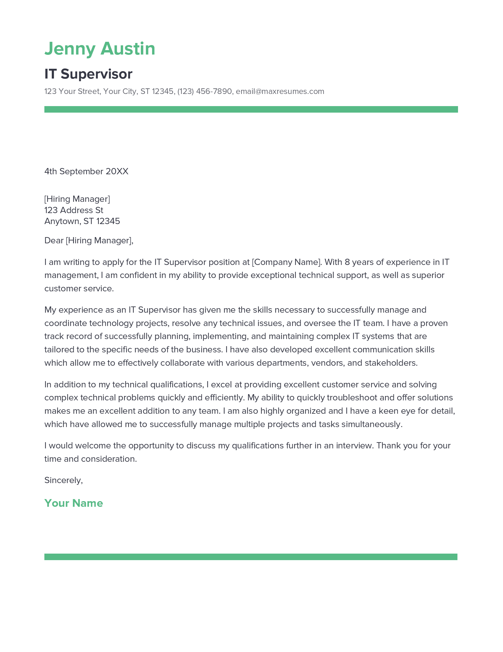 account assistant cover letter sample