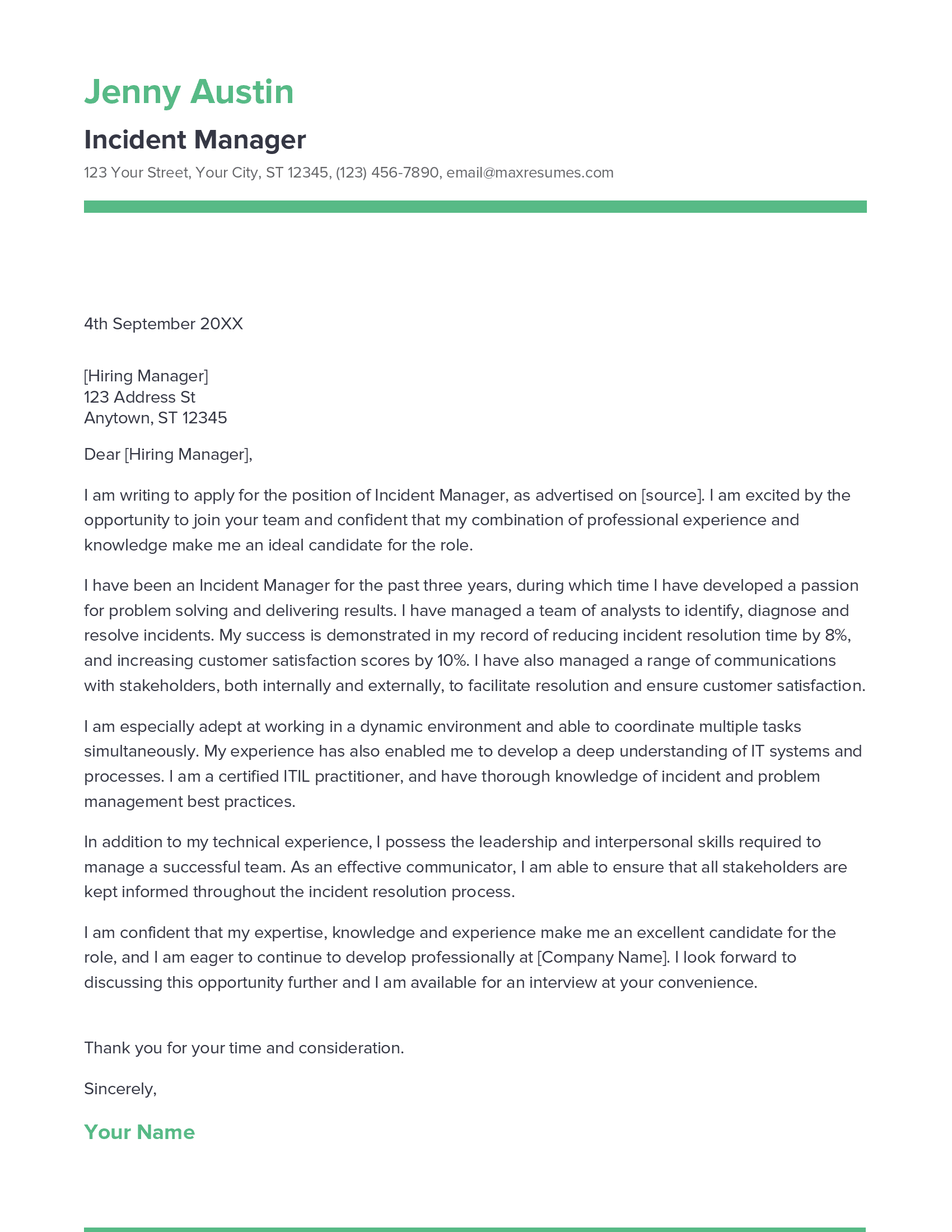 account assistant cover letter sample