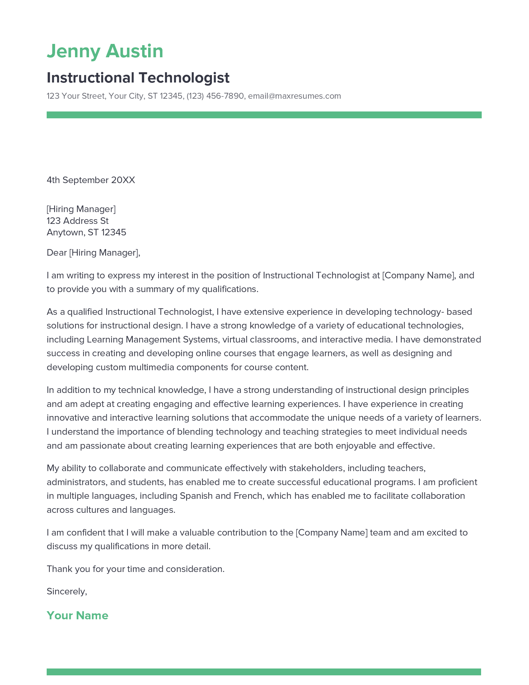 account assistant cover letter sample