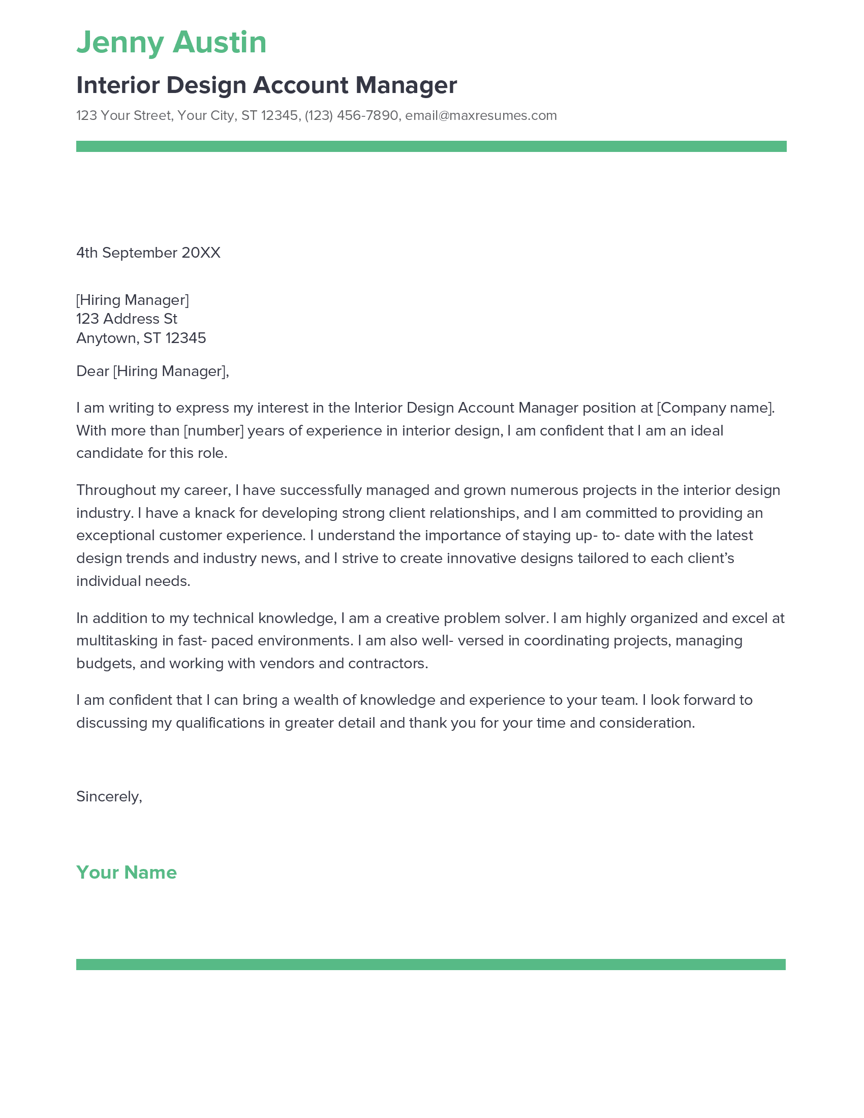 account assistant cover letter sample