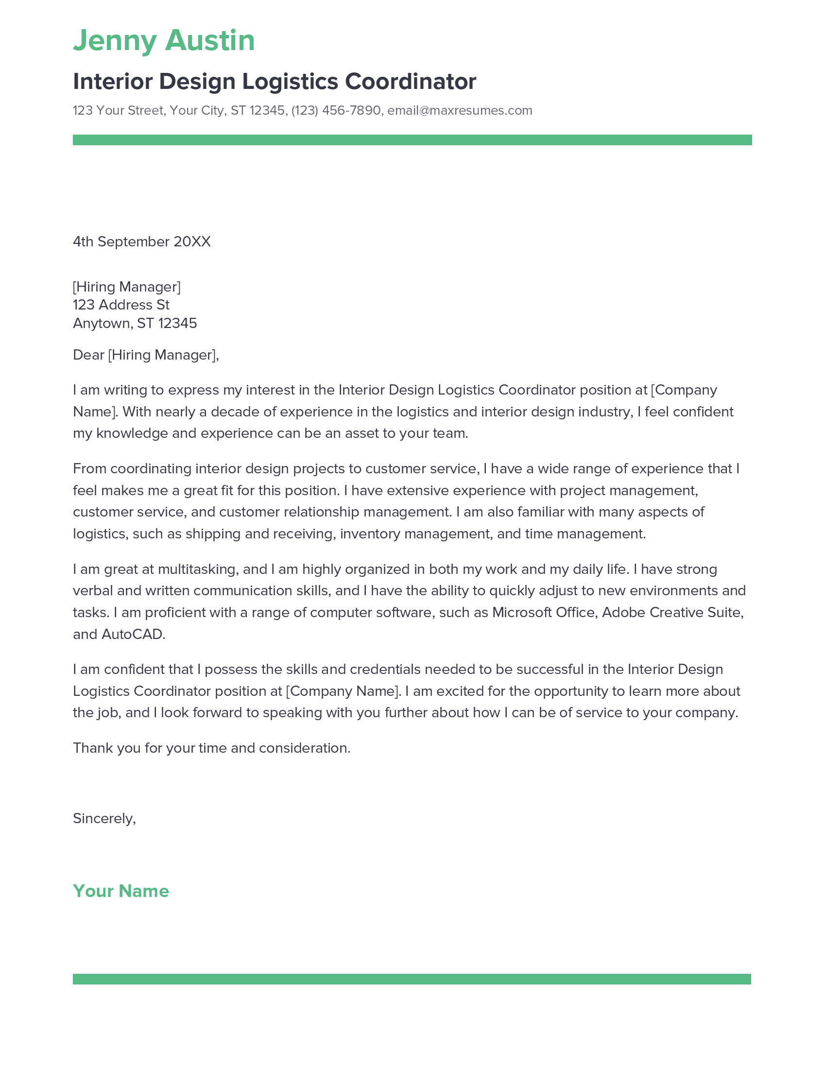 account assistant cover letter sample