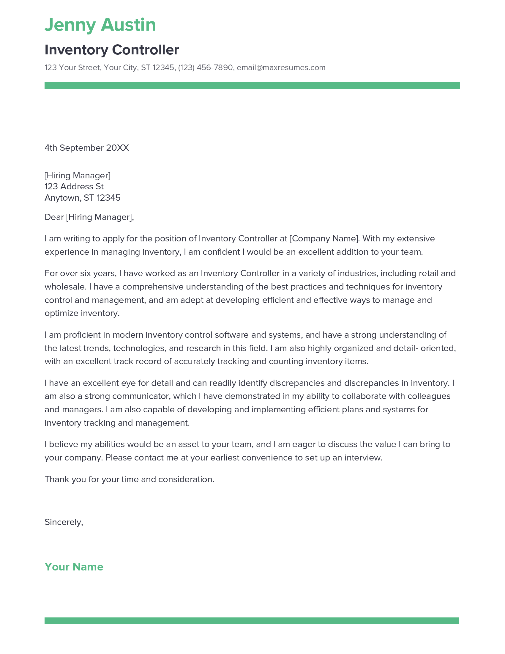 account assistant cover letter sample