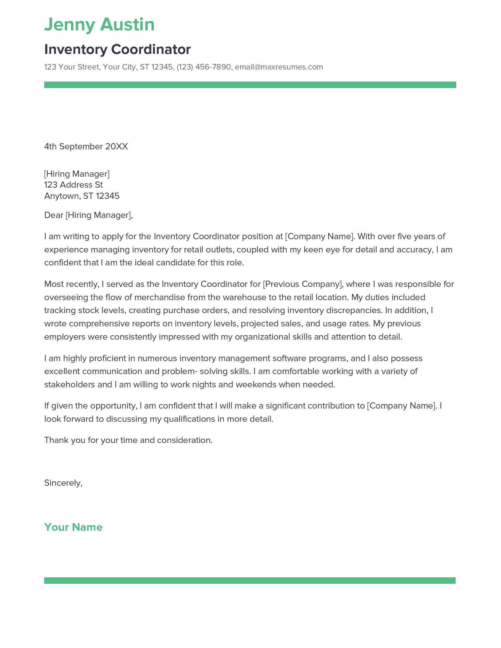 account assistant cover letter sample