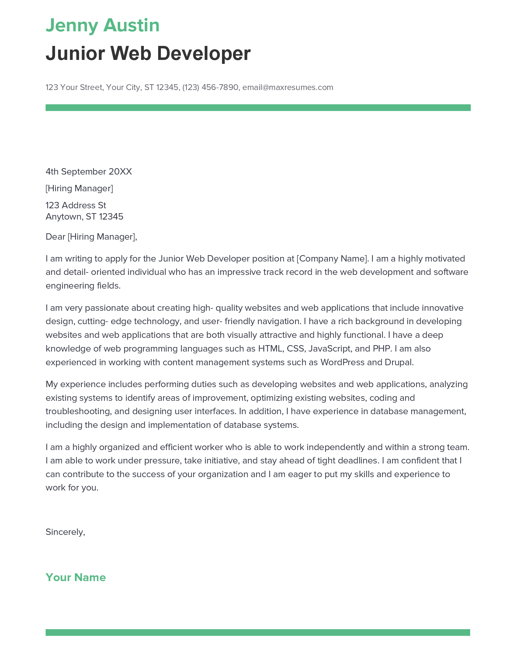 account assistant cover letter sample