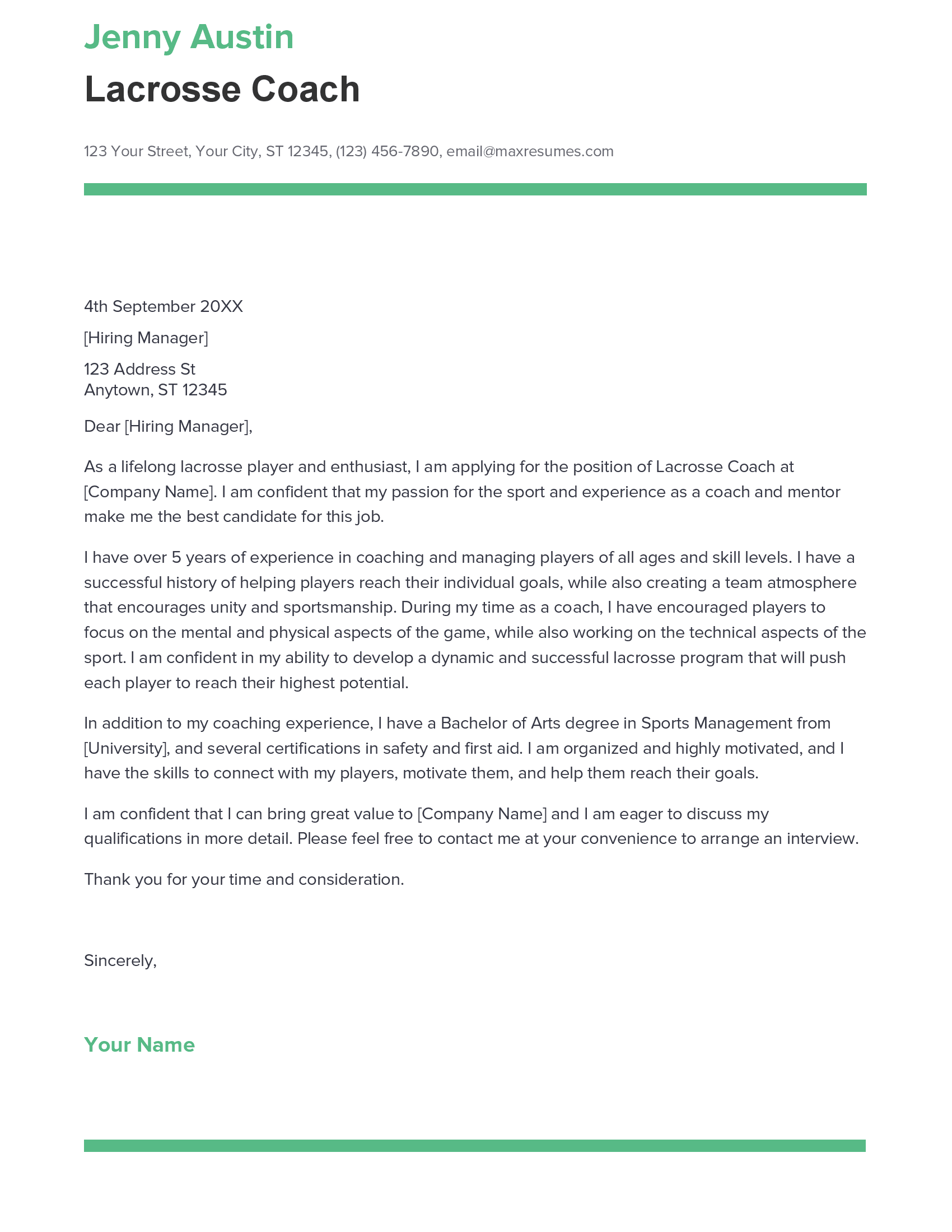 account assistant cover letter sample